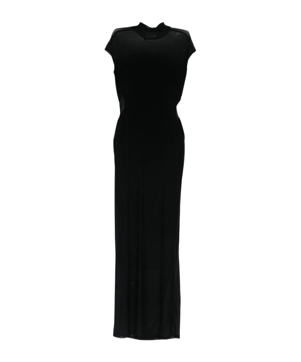 Jean Paul Gaultier Women Long Dress With Inserts In Black