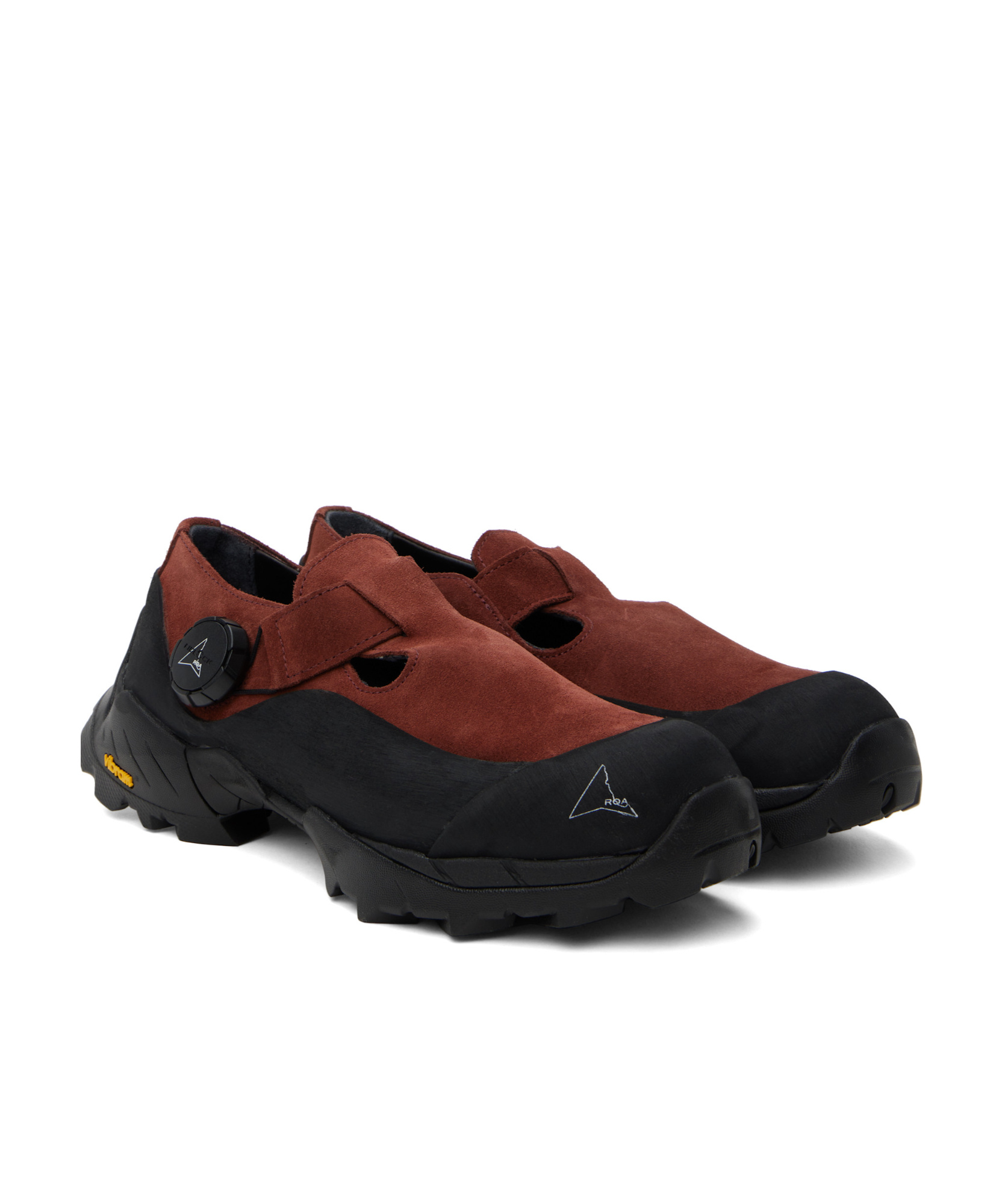 Roa Burgundy Pala Sneakers In Black