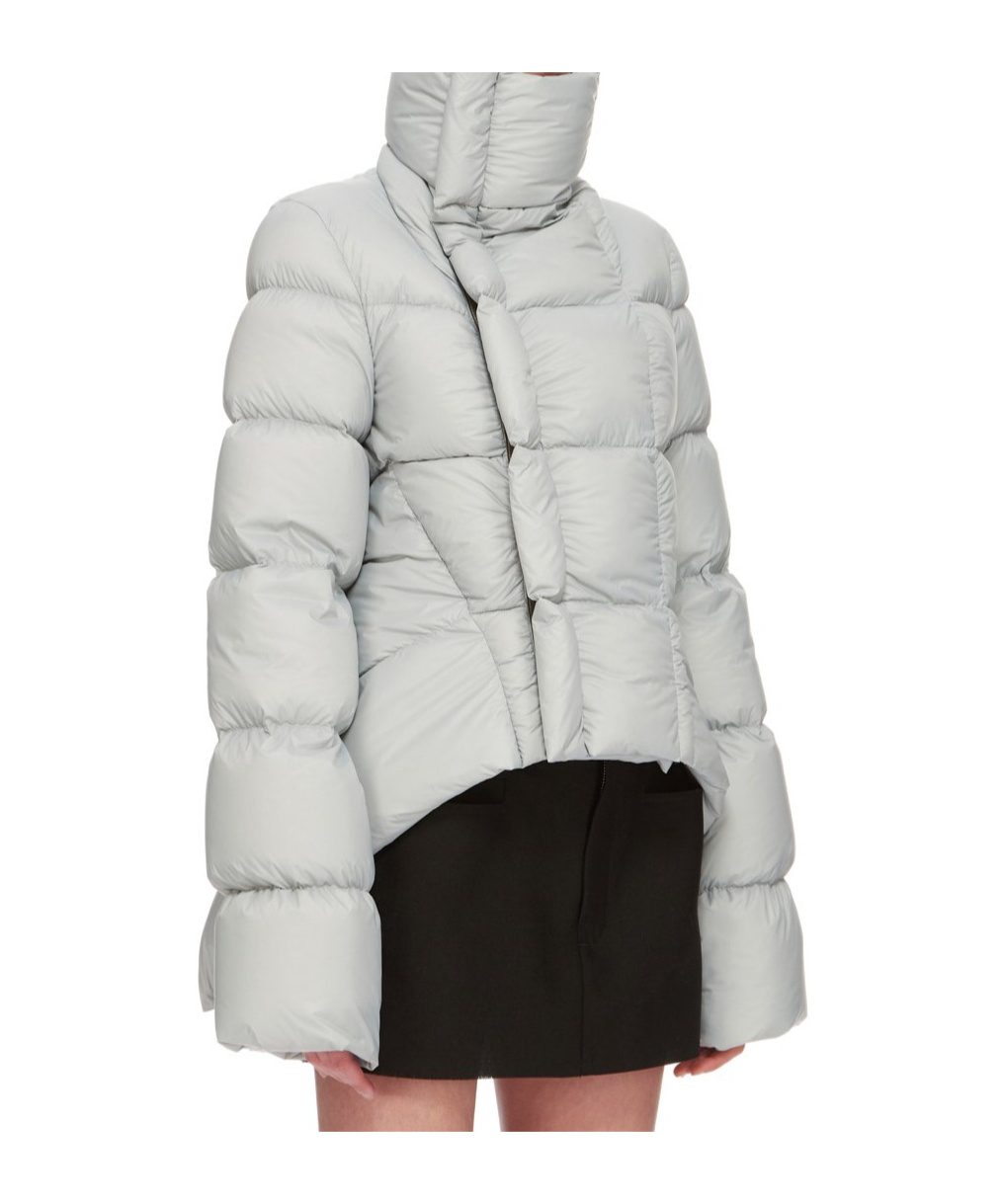 Rick Owens Blue Porterville Naska Down Jacket In Gray