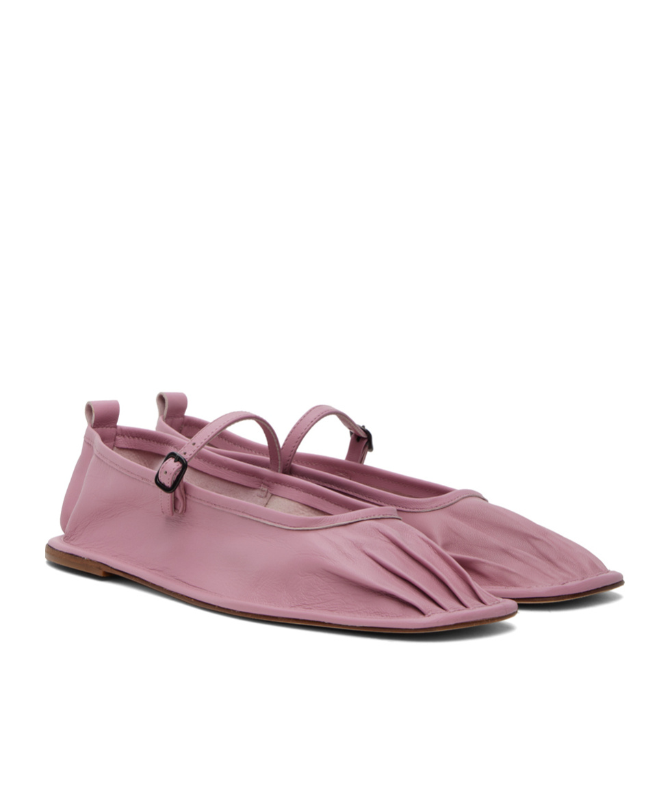 HEREU PLEATED FLAT SHOES