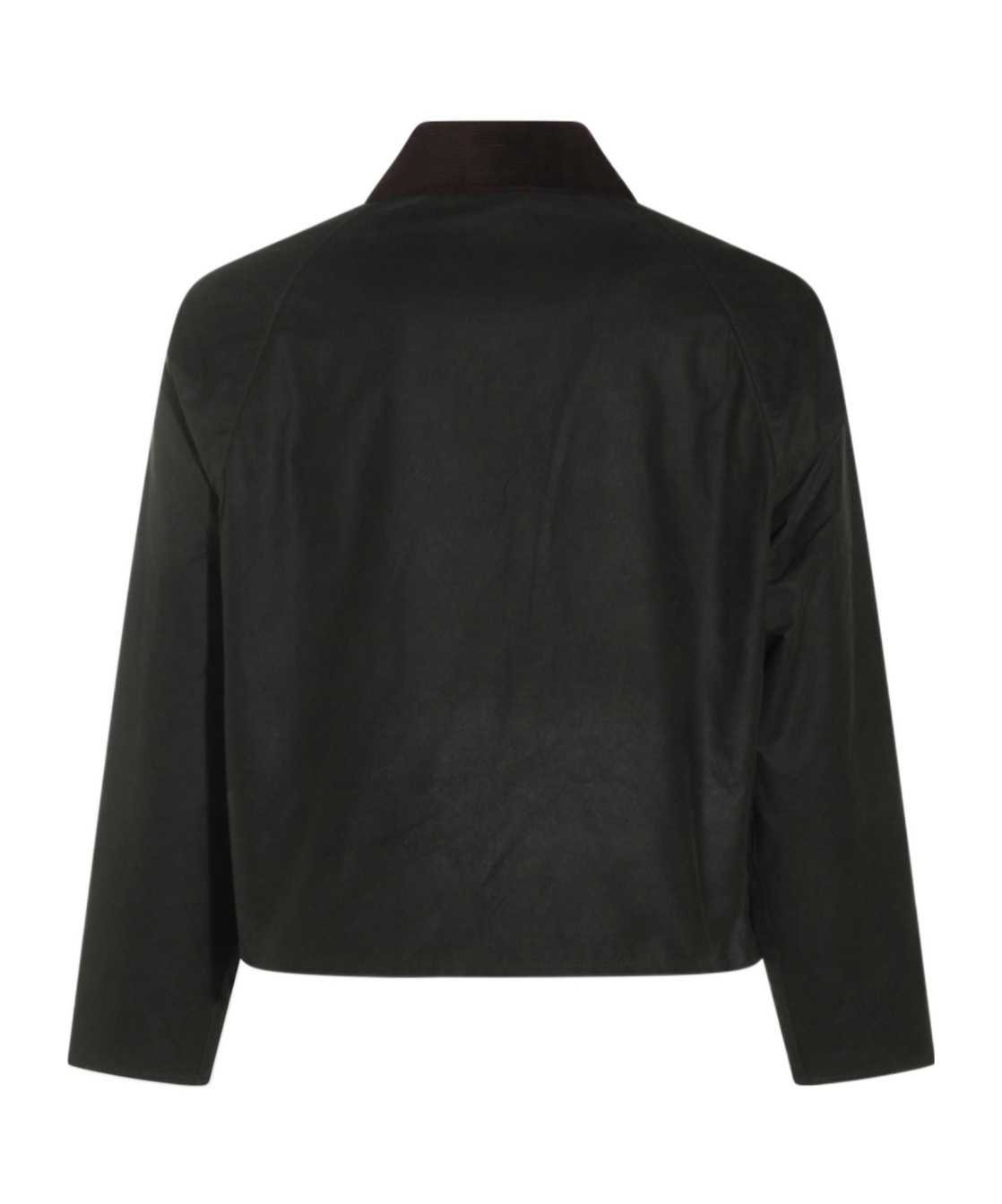 Barbour Casual Jacket With Corduroy Collar And Pockets In Black