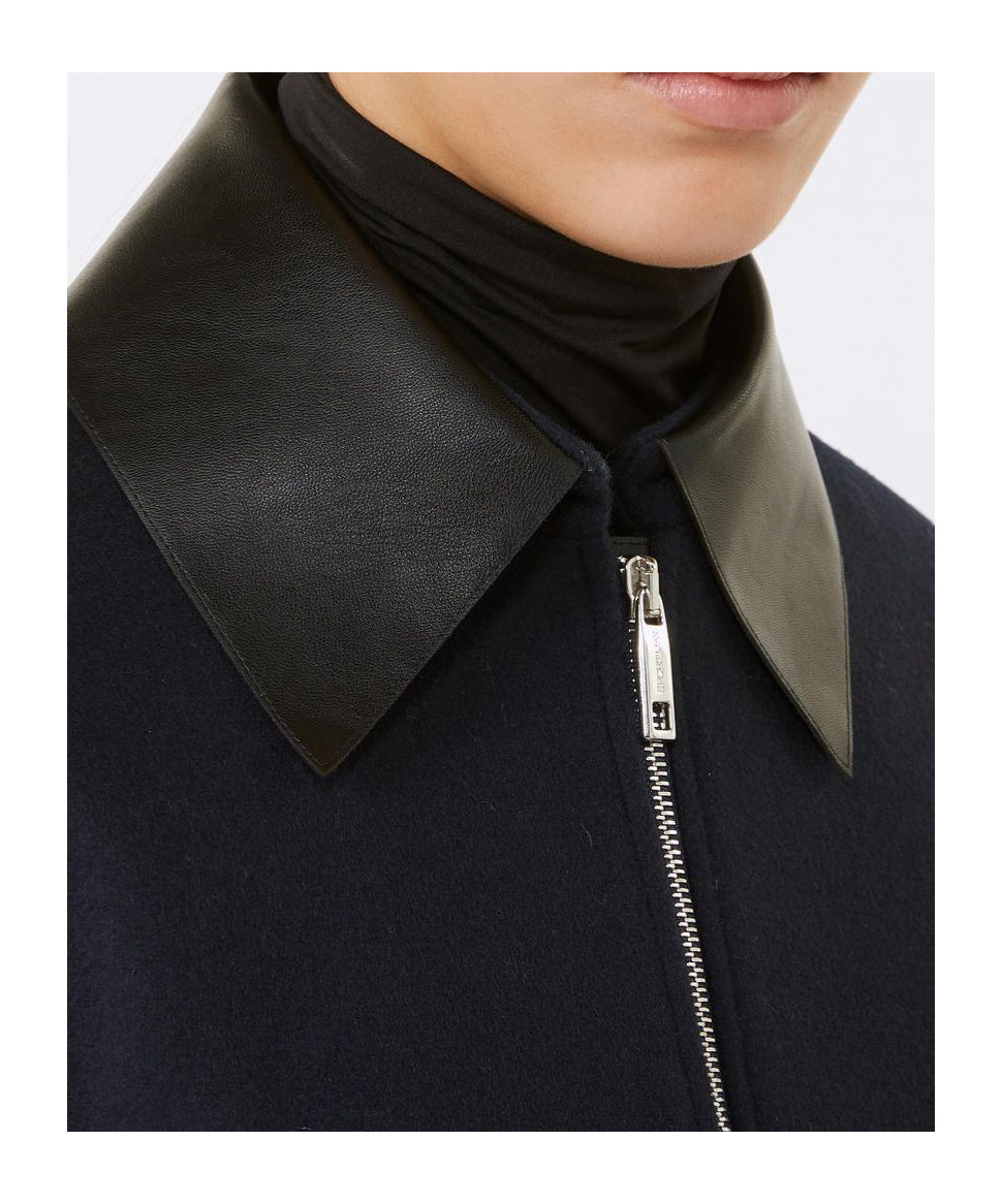 Sportmax Lapel Long-sleeved Casual Jacket In Black