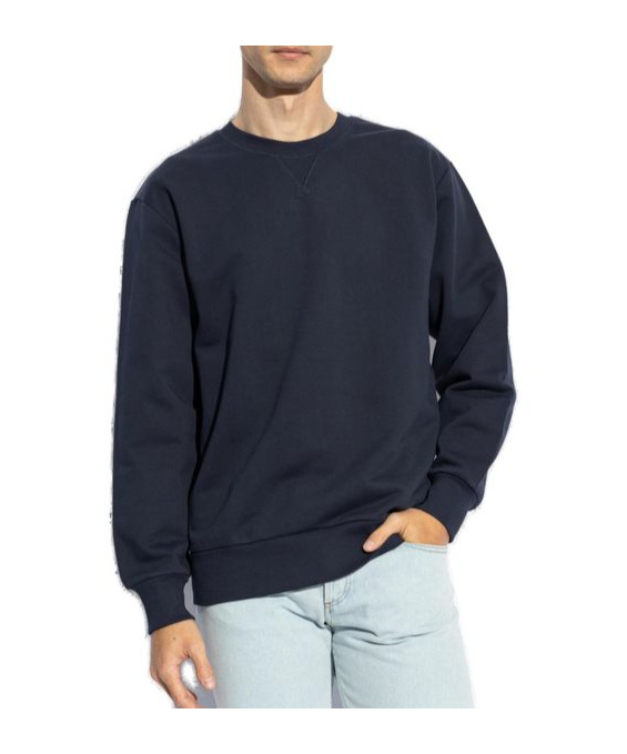 Apc V-insert Cotton Sweatshirt In Black