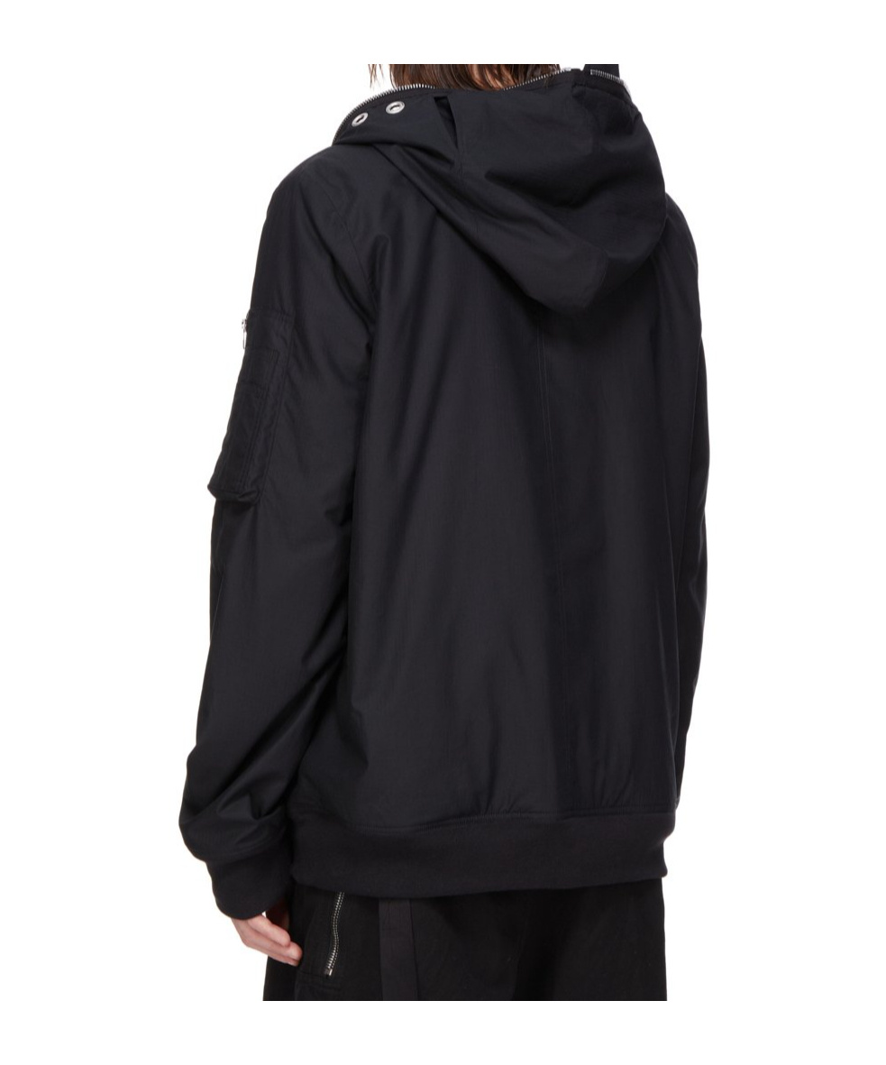 Rick Owens Drkshdw Gimp Flight Jacket In Black