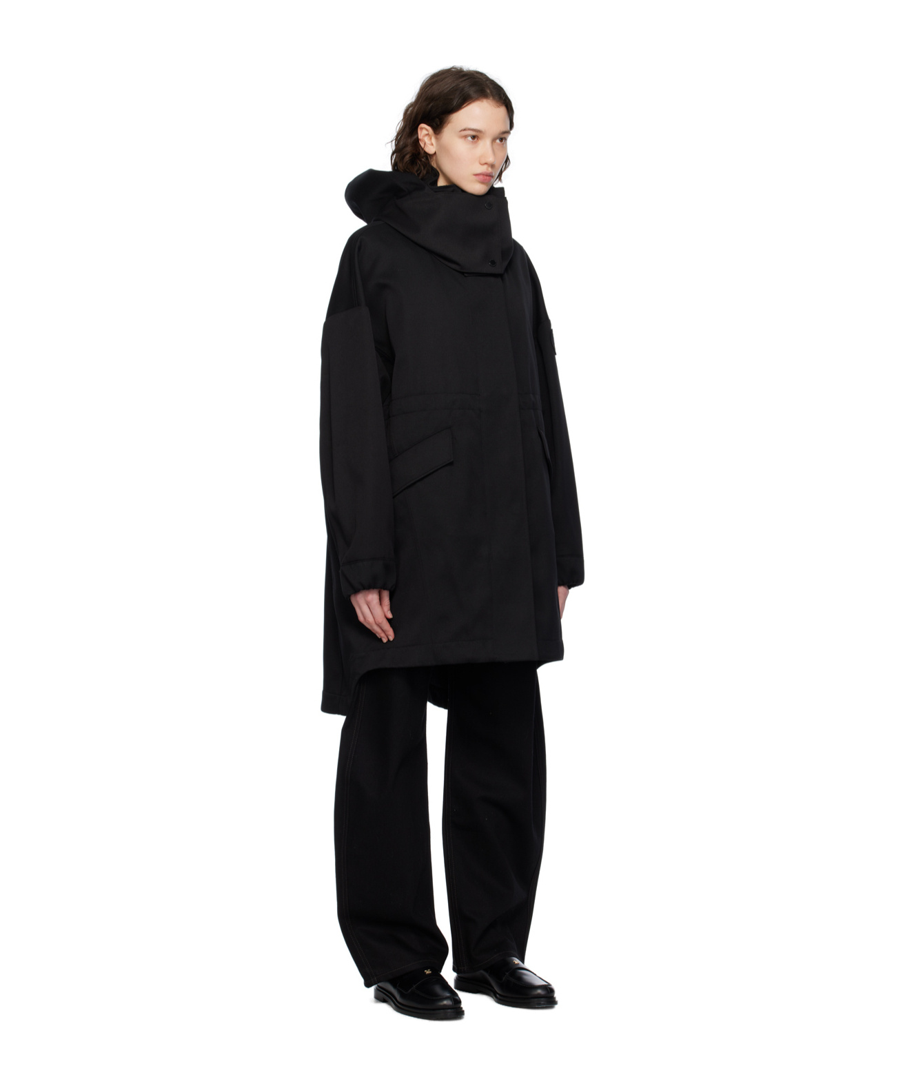 Canada Goose Olivine Parker Long-sleeved Coat In Black