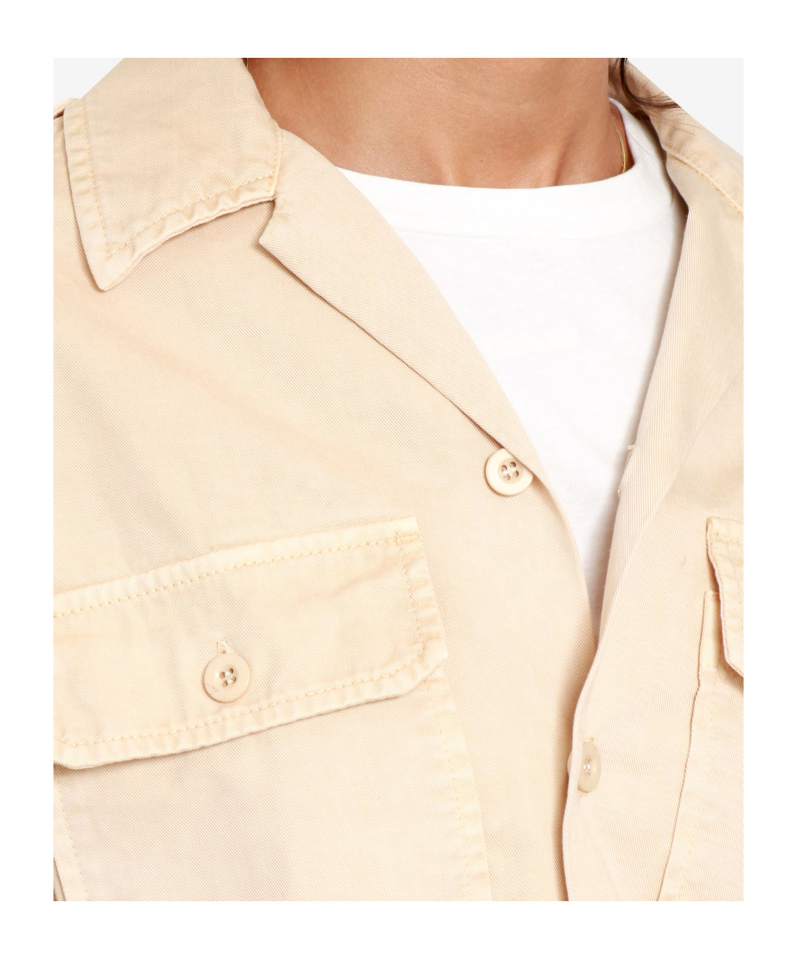 Semicouture Button-down Long-sleeved Shirt In Neutral