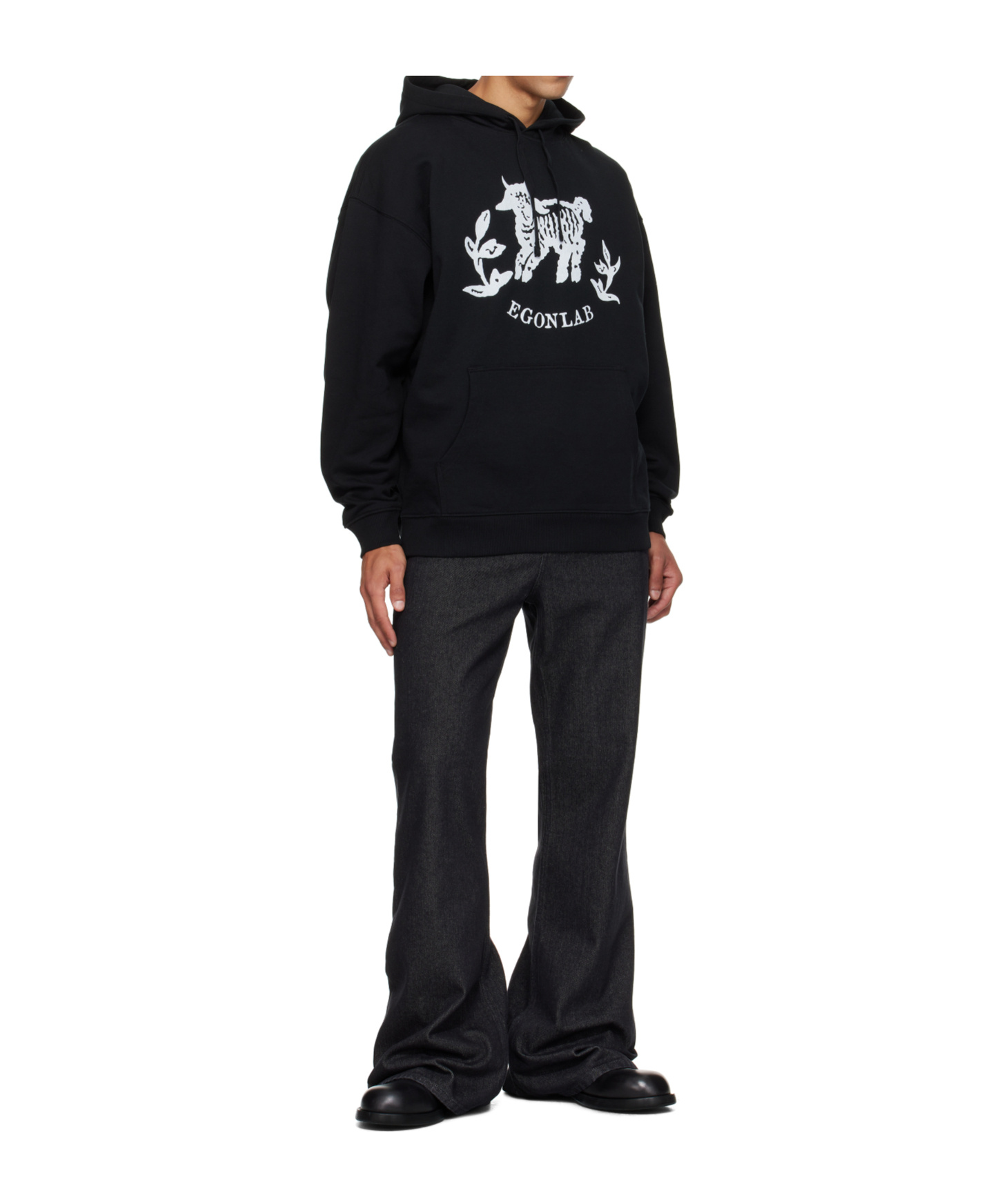 Egonlab Samy Wide Leg Jeans In Black