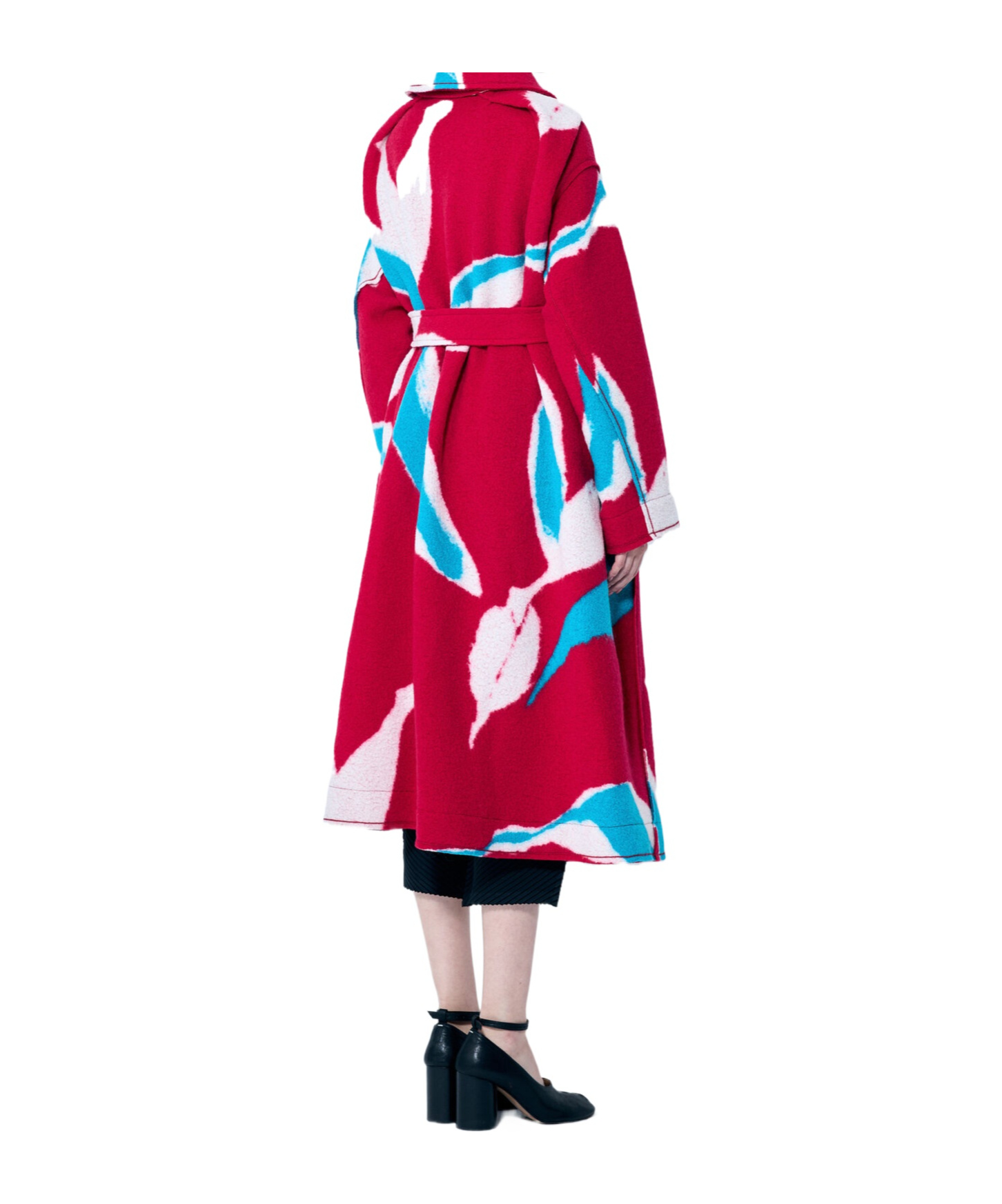 Issey Miyake Vigor Trench Coat In Red