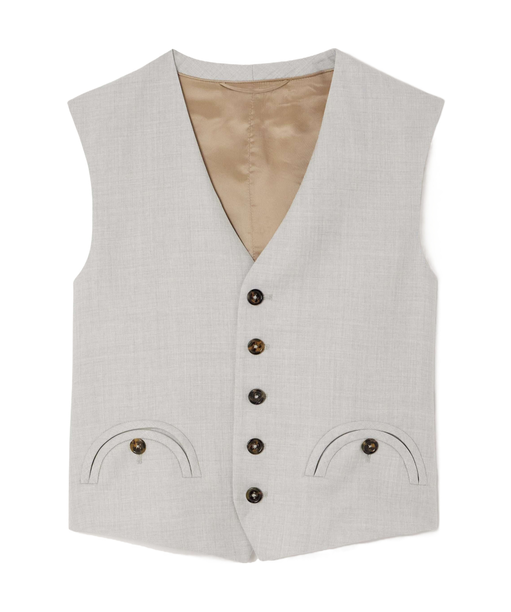 Blazé Milano Sleeveless Vest In Gray