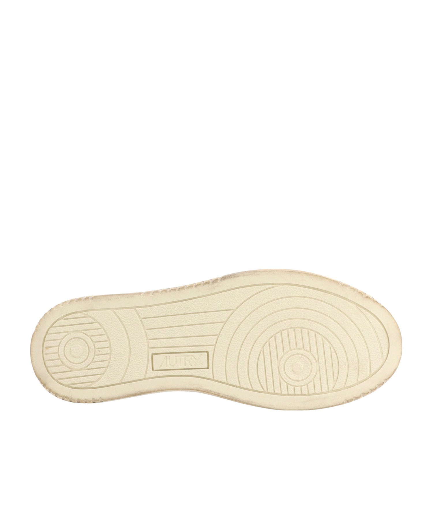 Autry Low-cut Lace-up Sneakers In Nude