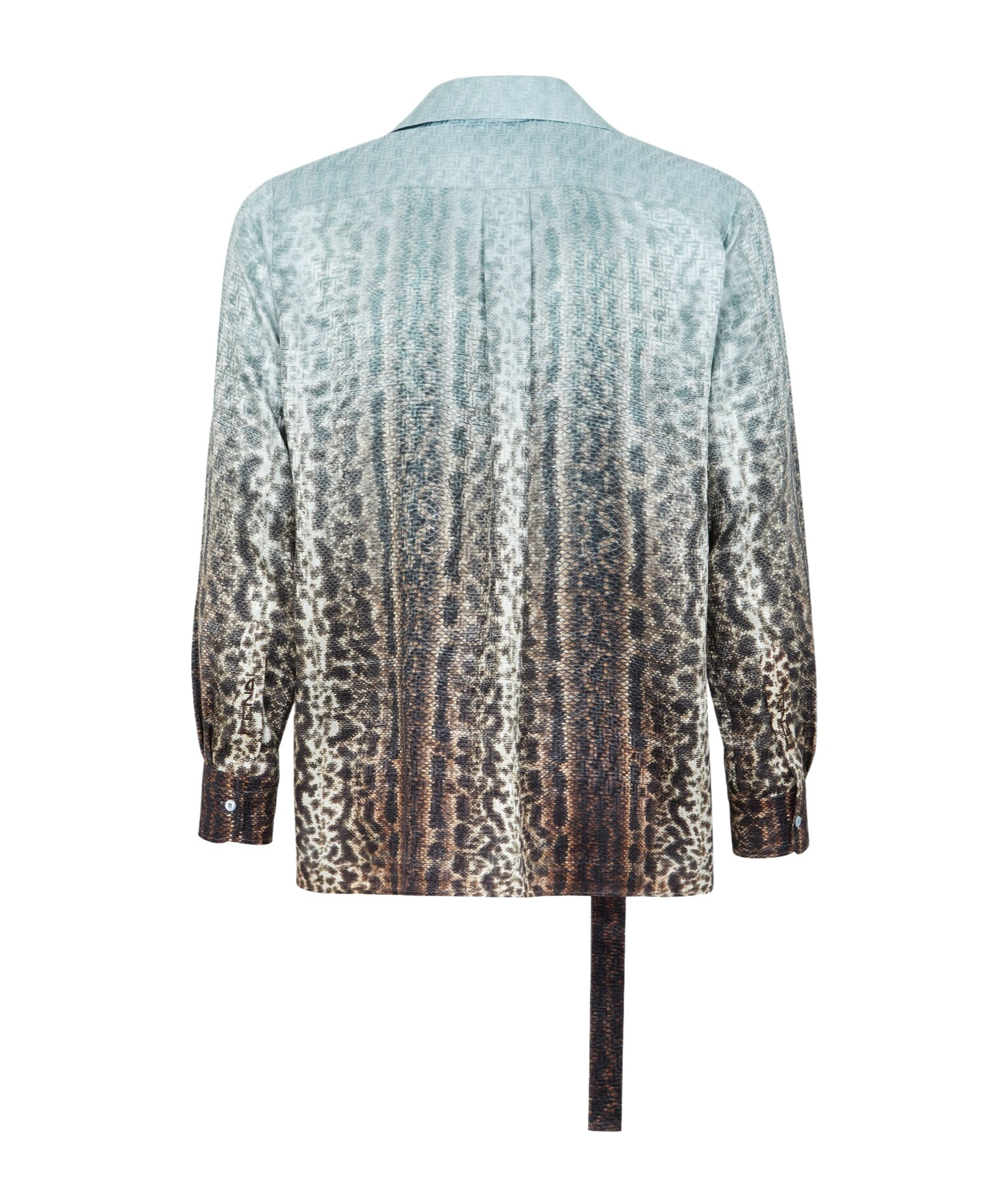 Fendi Print Silk Shirt In Multicolor