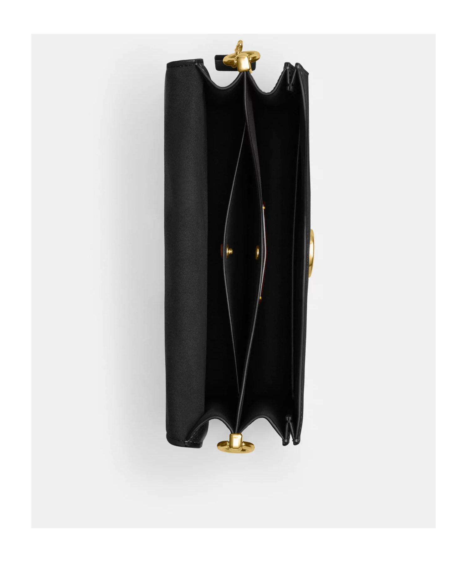 Coach Clamshell Crossbody Bag In Black