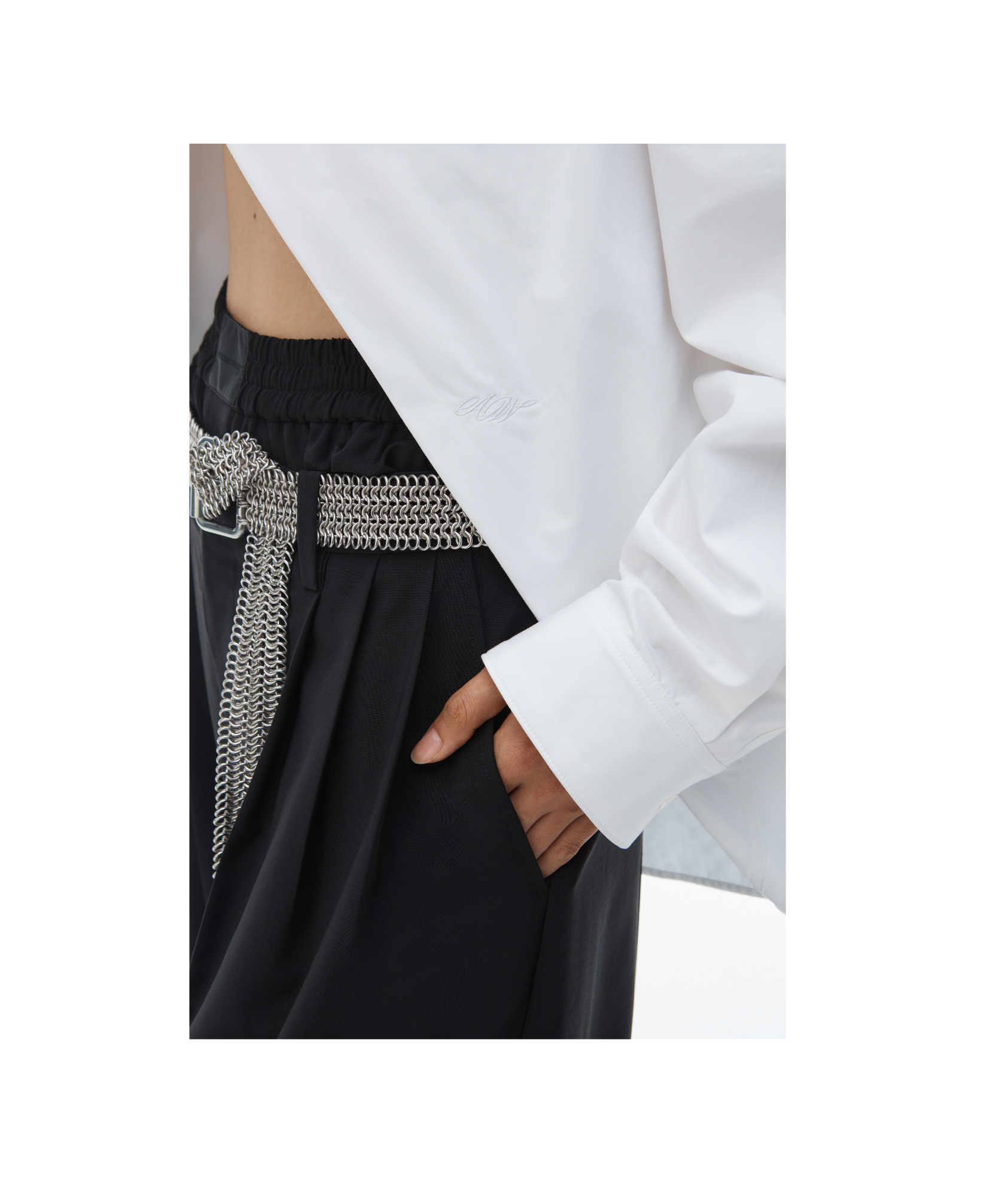 Alexander Wang Shirt With Slit Front In White