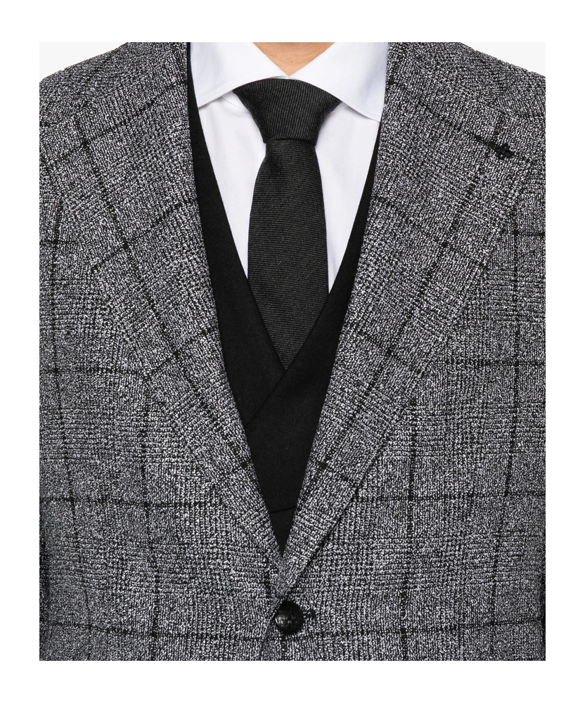 Tagliatore Single-breasted Blazer In Gray