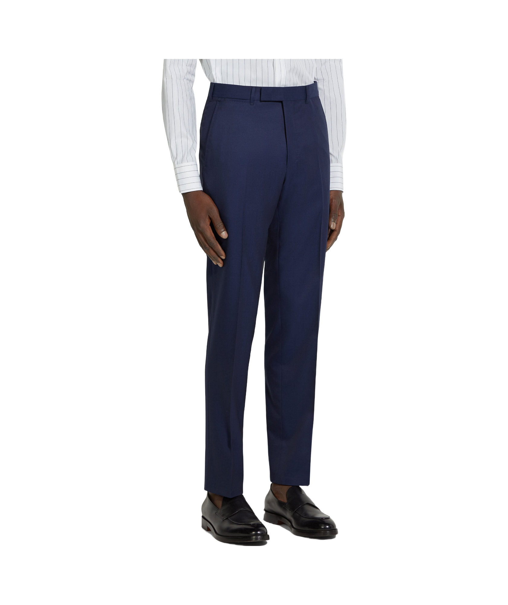 Zegna Centoventimila Single-breasted Wool Suit In Blue
