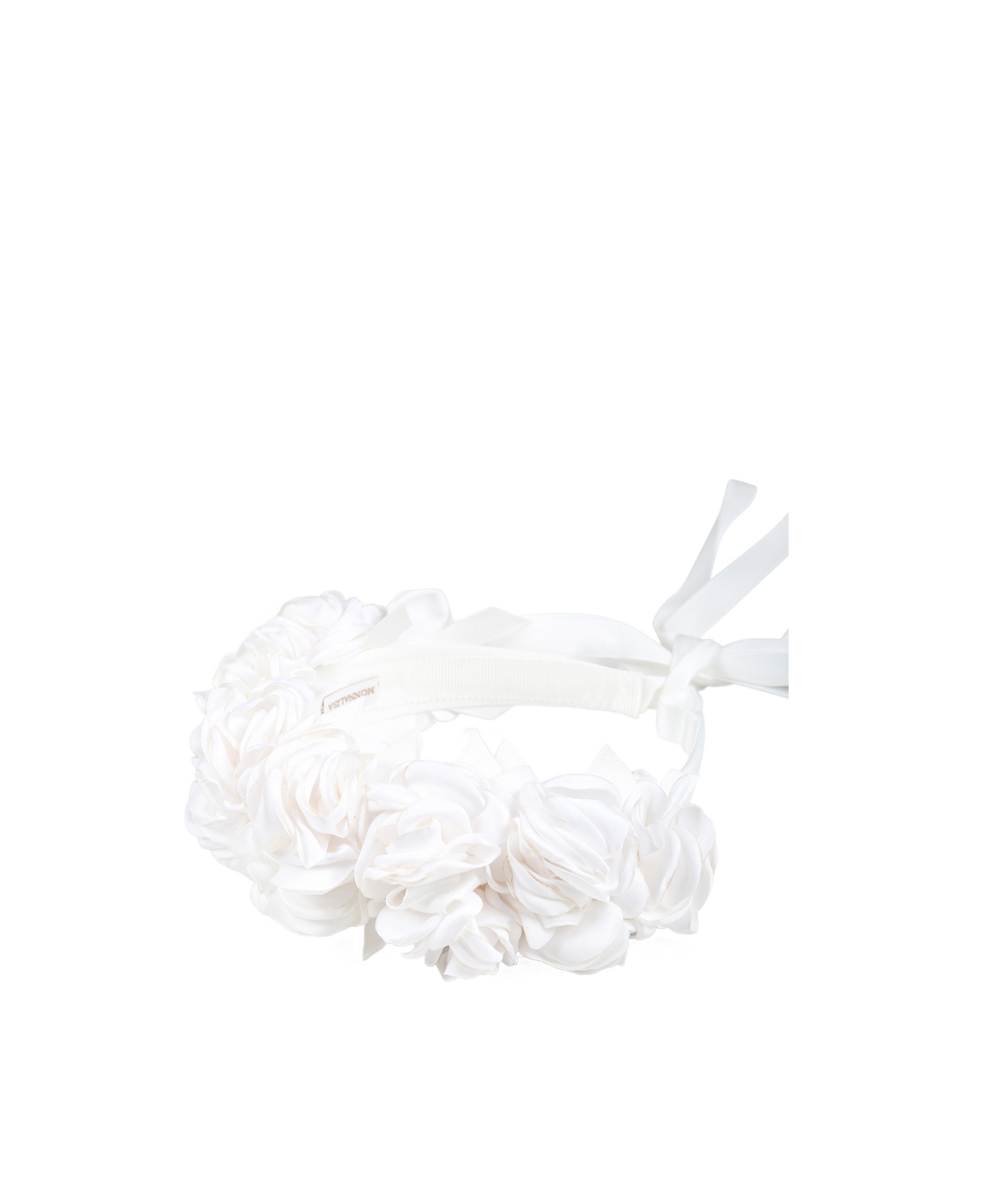 Monnalisa Bow Headband In White