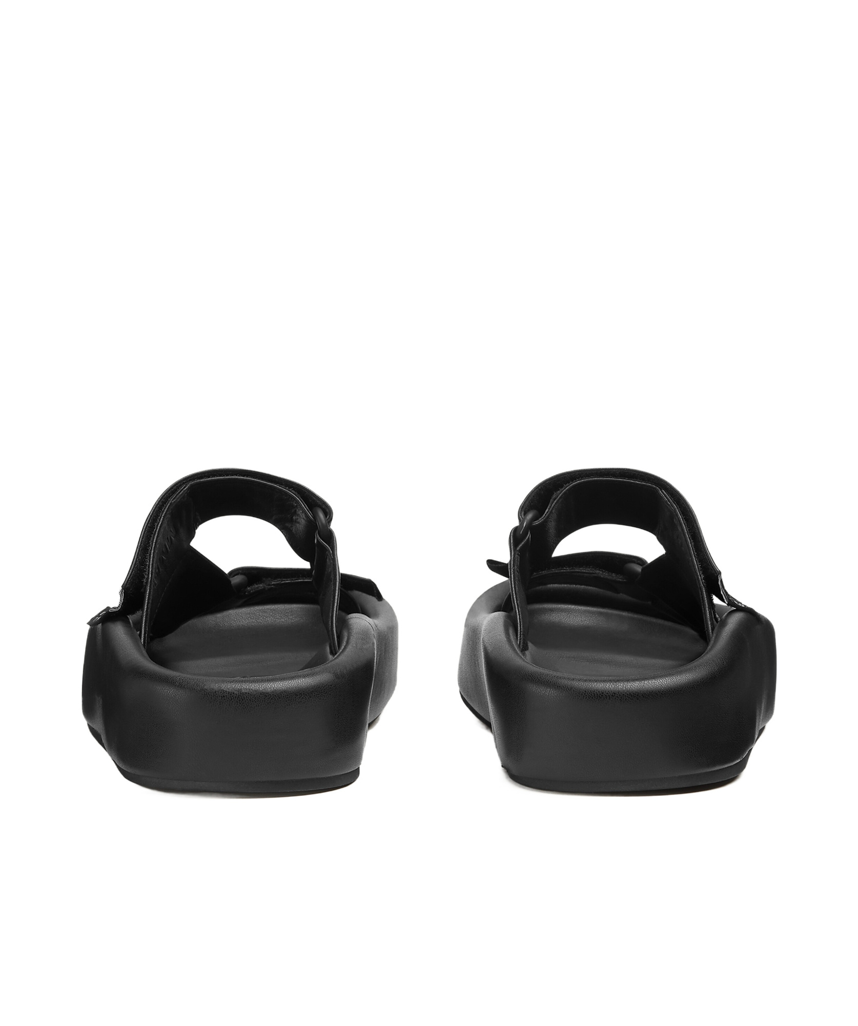 Shop Mm6 Maison Margiela Webbing Slip-on Platform Sandals In Black