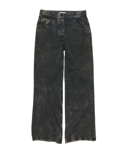 Acne Studios Printed Trousers In Black