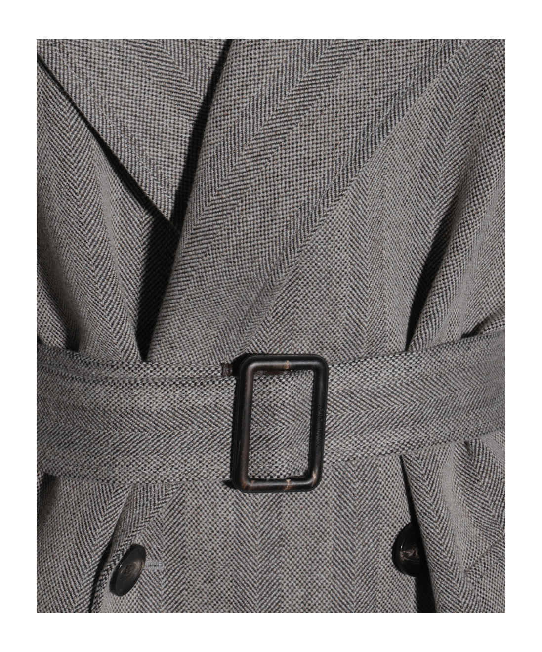 Loro Piana Double-breasted Trench Coat In Gray