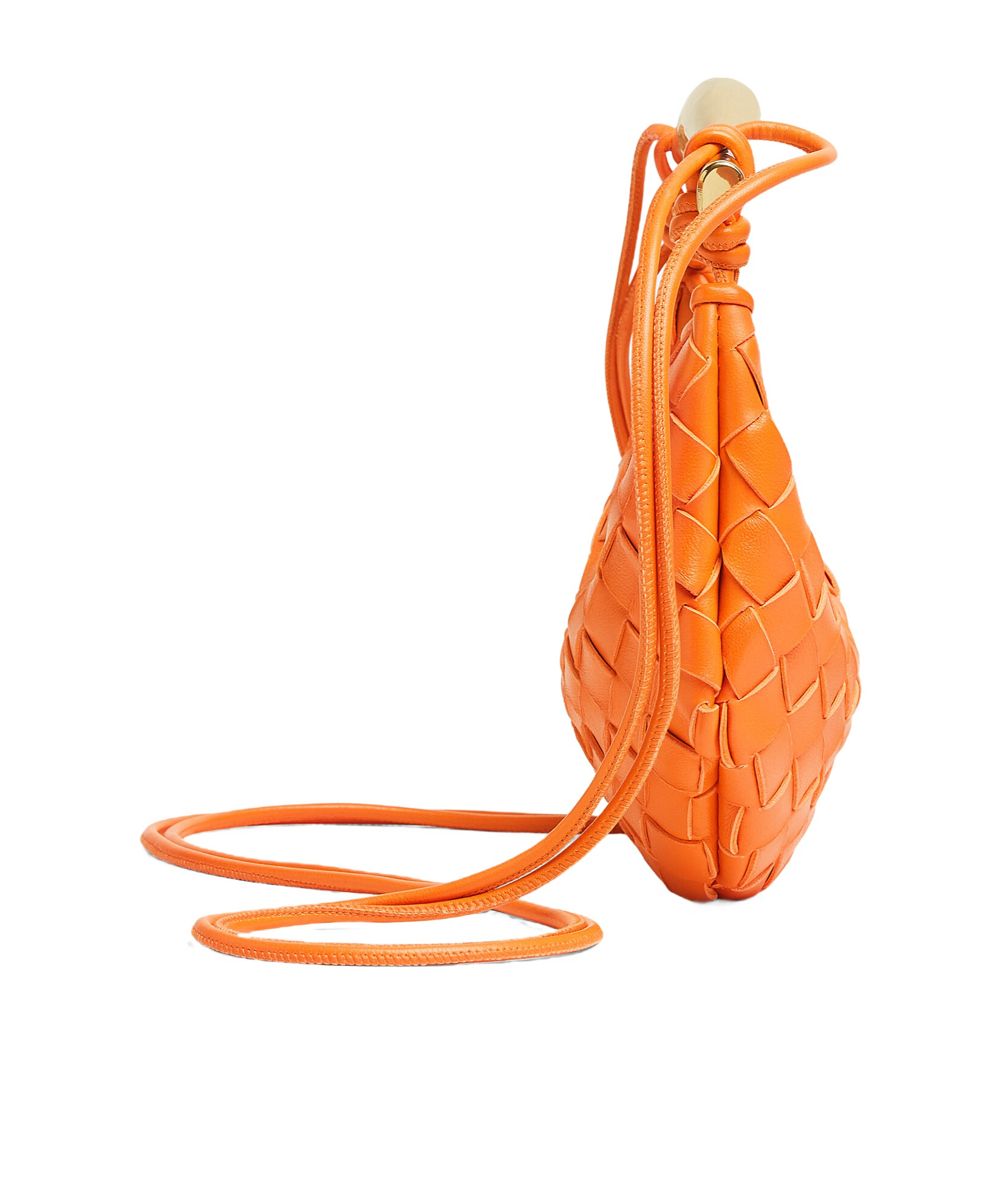 Bottega Veneta Mini Sardine Crossbody Bag In Orange