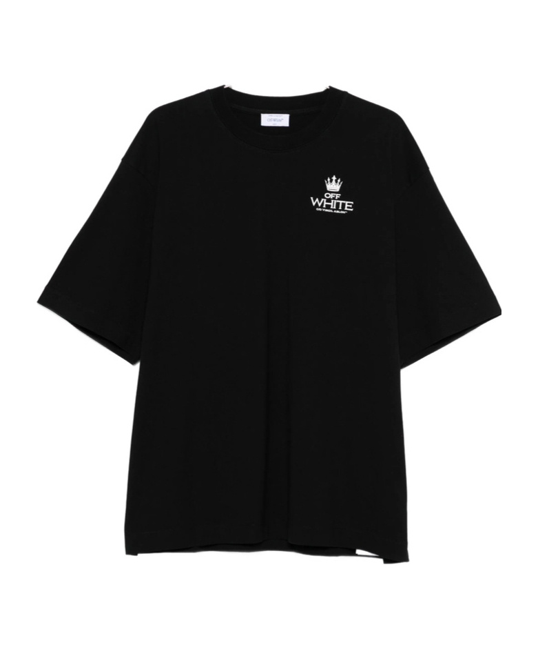 Off-white Logo-print T-shirt In Black