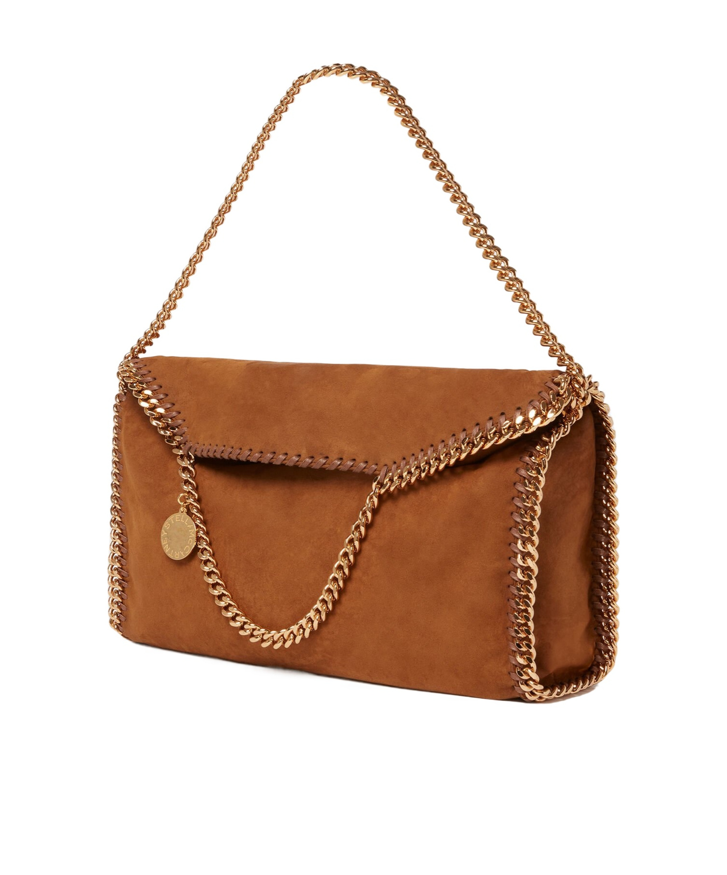 Stella Mccartney Falabella Fold-over Tote Bag In Brown