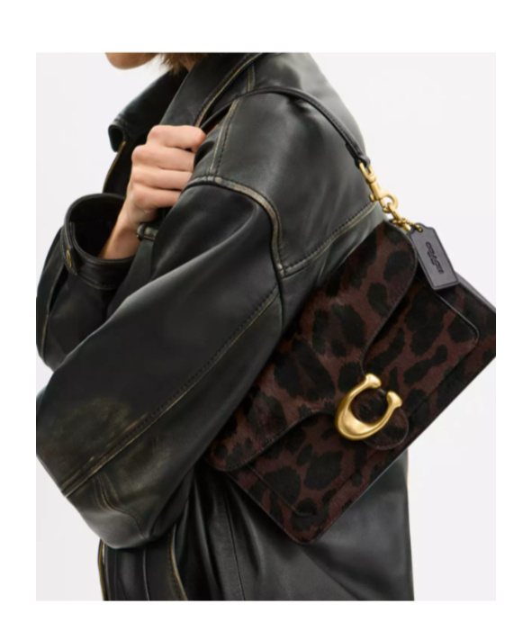 Coach Tabby Shoulder Bag 26 In Haircalf With Leopard Print