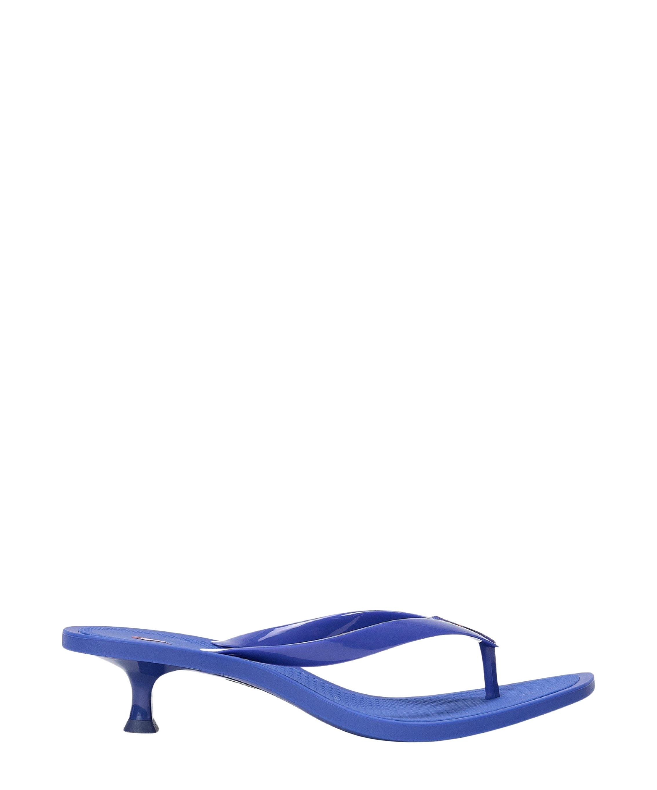 Polo Ralph Lauren Solid Color Flip Flops In Blue