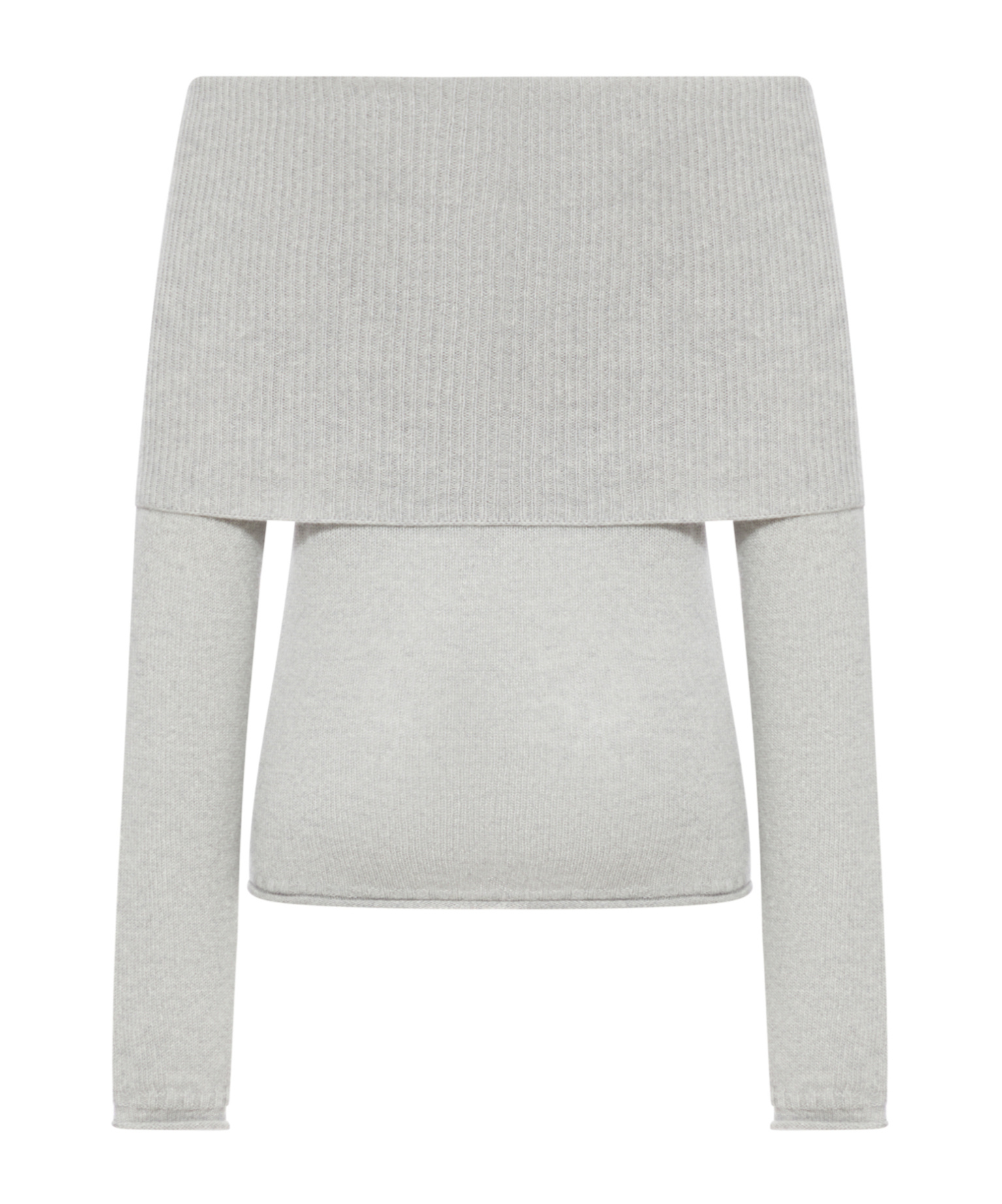 Roberto Collina Ribbed Boat Neck Sweater In Gray