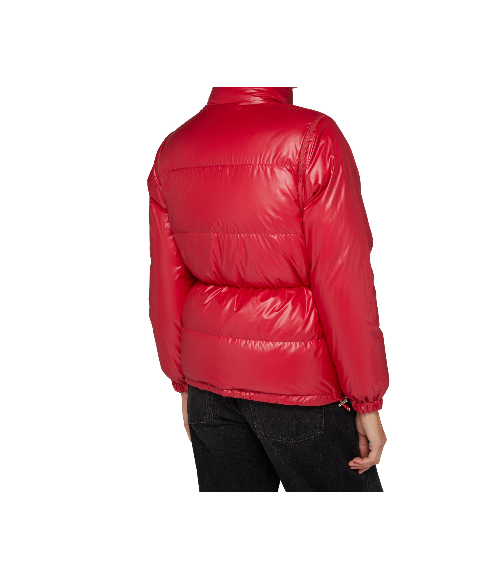 Moncler Verone Reversible Short Down Jacket In Wine Red