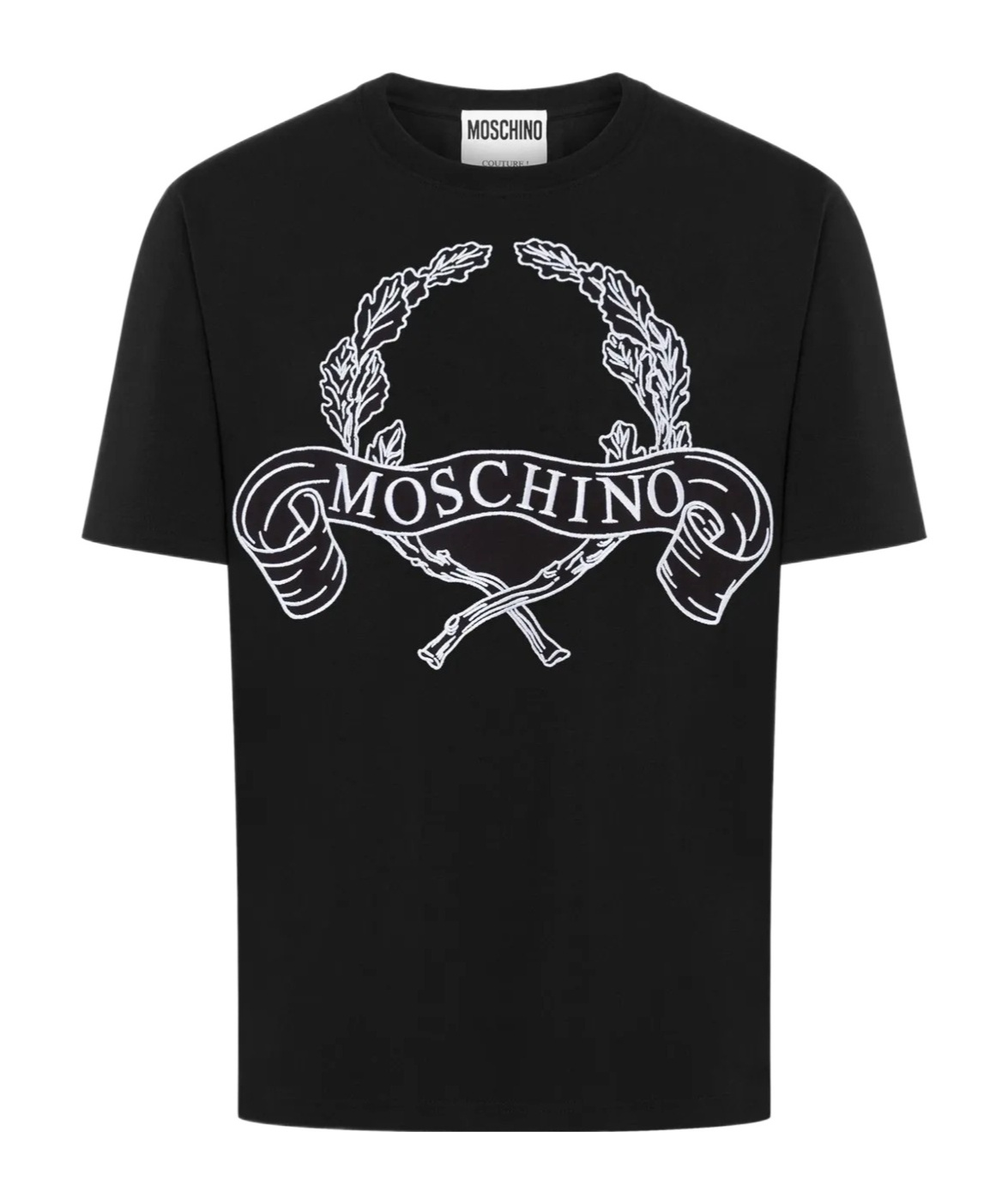 Moschino Short Sleeve T-shirt In Black