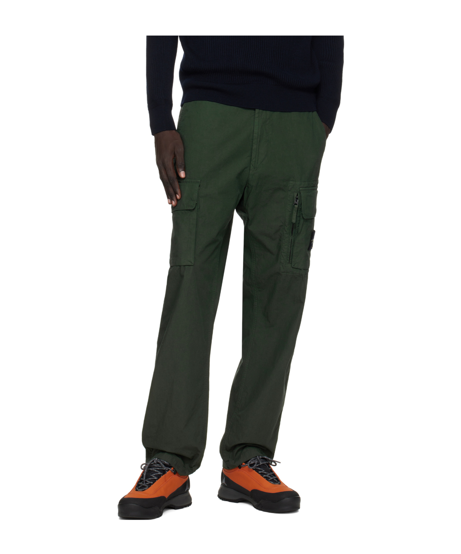 Stone Island Work Casual Pants In Green