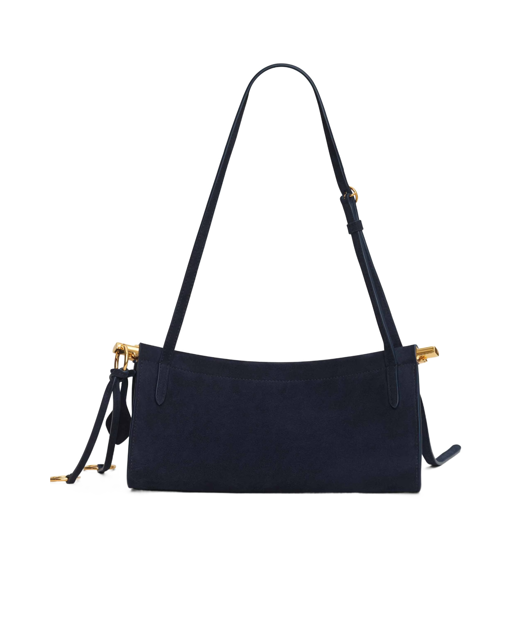 Alaïa Le Click East West Small Bag In Suede In Blue
