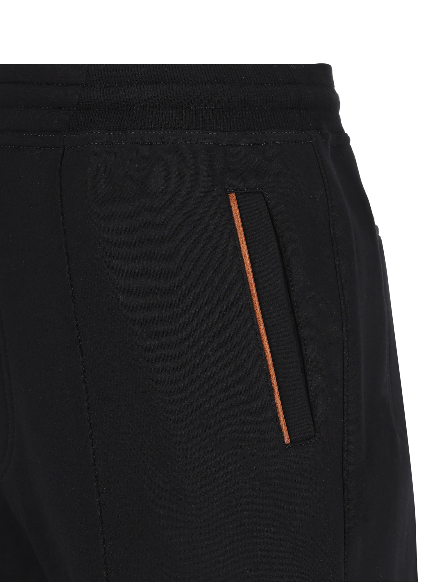 Brunello Cucinelli Stylish Cotton Jogger Trousers In Black