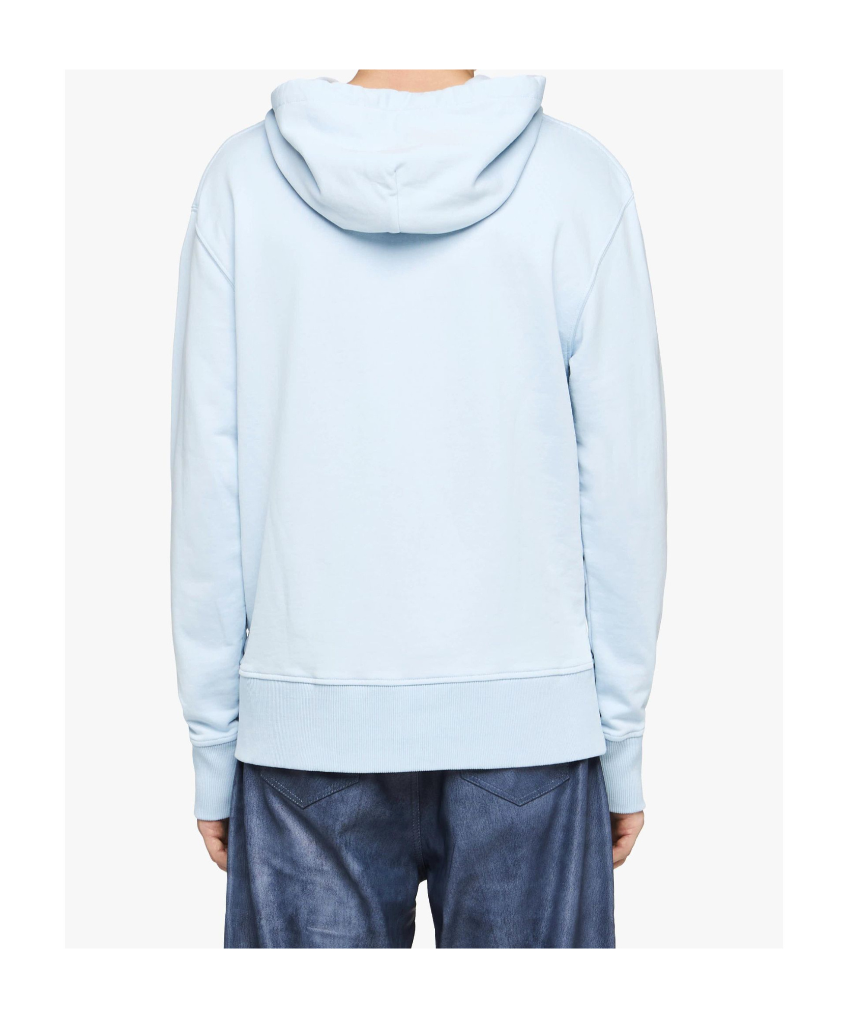 Jw Anderson Hooded Sweatshirt With Logo And Pouch Pocket In Blue