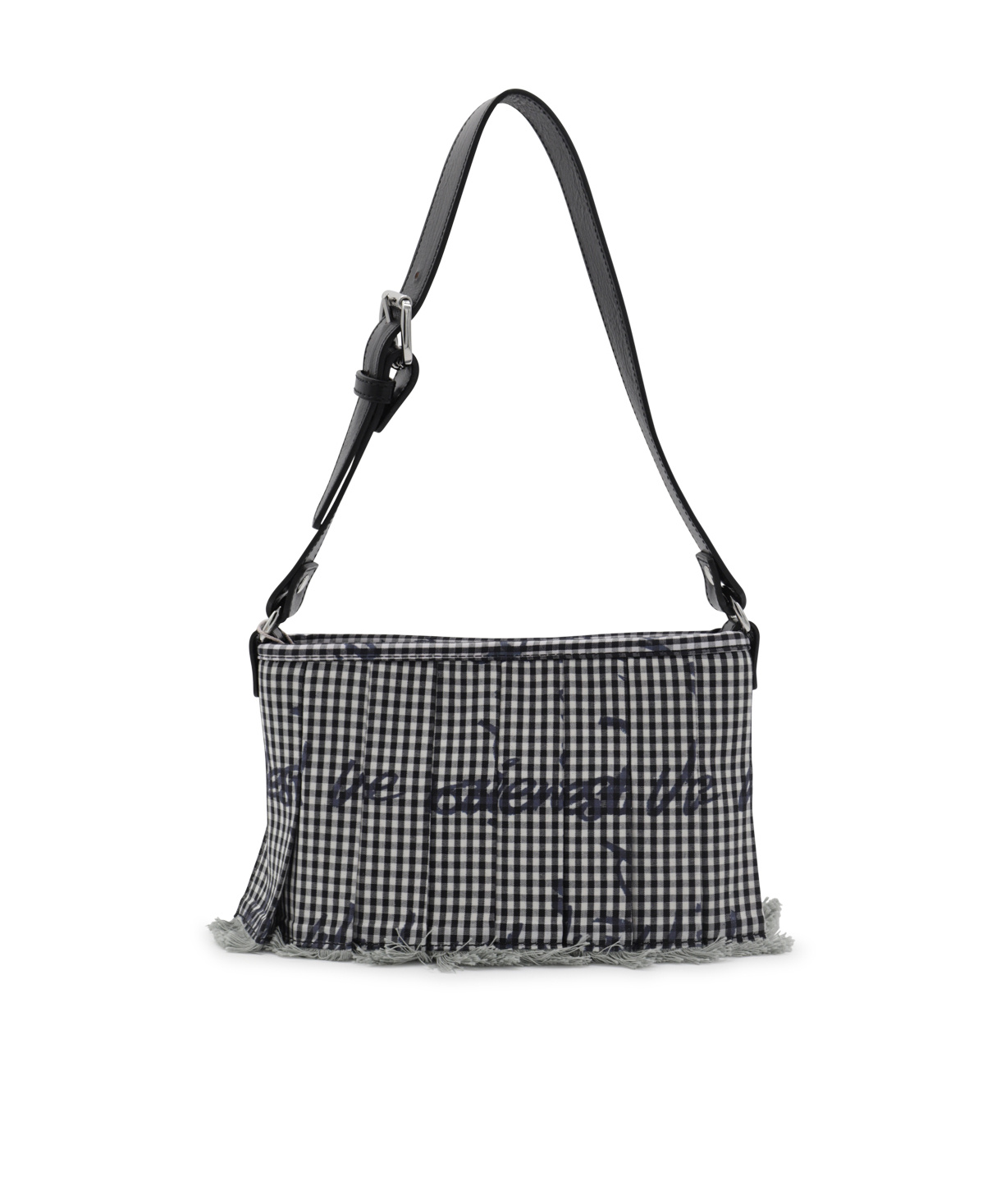 Vivienne Westwood Plaid Shoulder Bag In Black