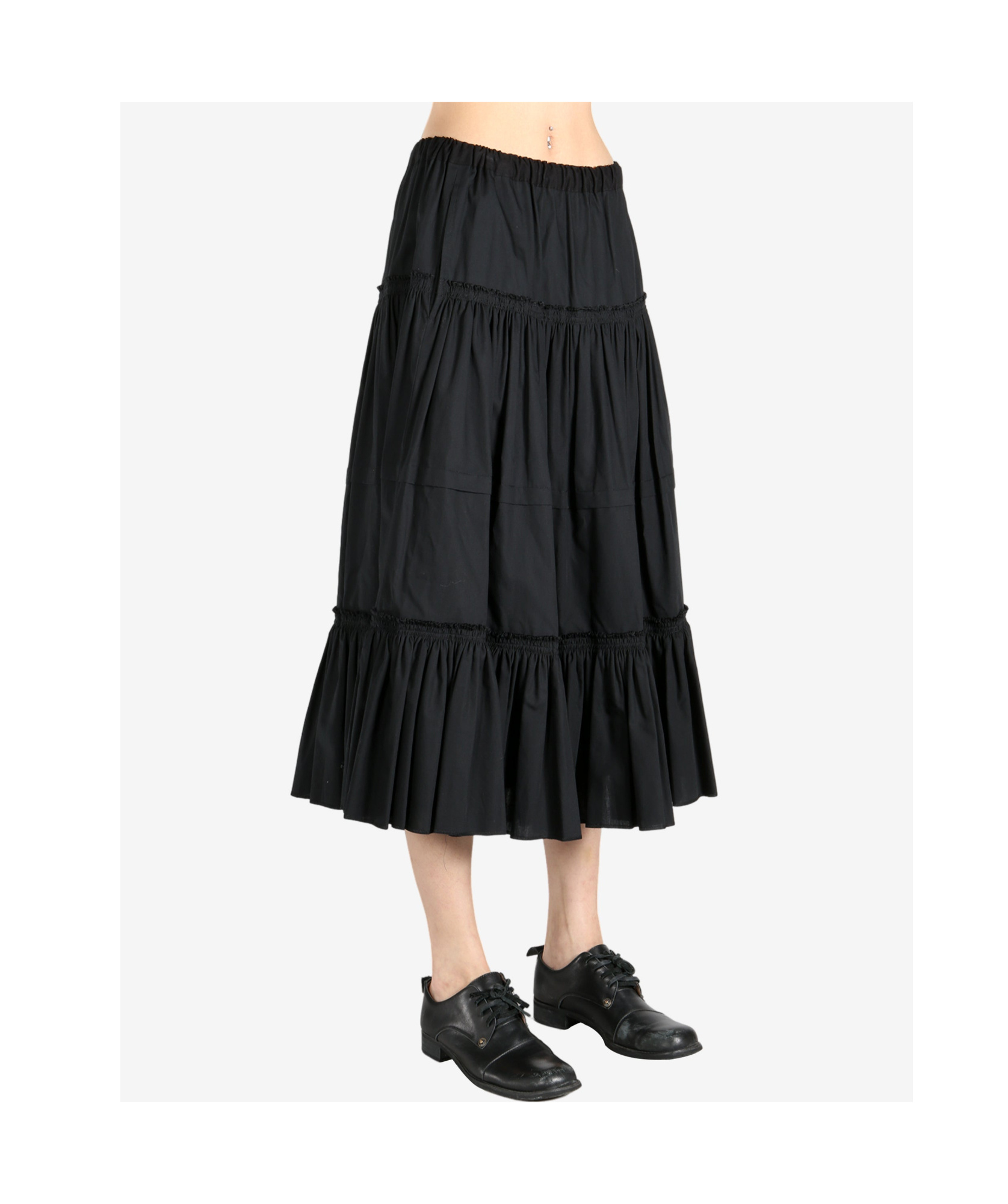 COMME DES GARÇONS COTTON MIDI SKIRT