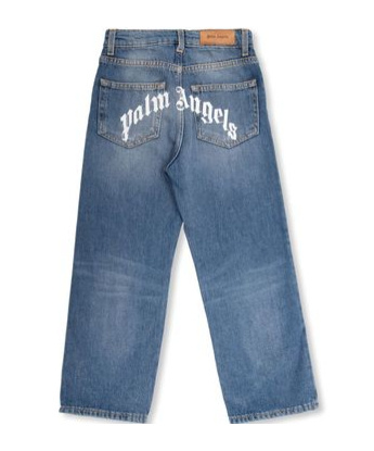 Palm Angels Denim Trousers With Belt Loops