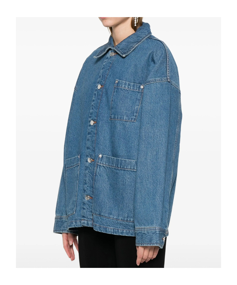 Apc A.p.c. X Marc Jacobs Denim Unisex Jacket In Blue