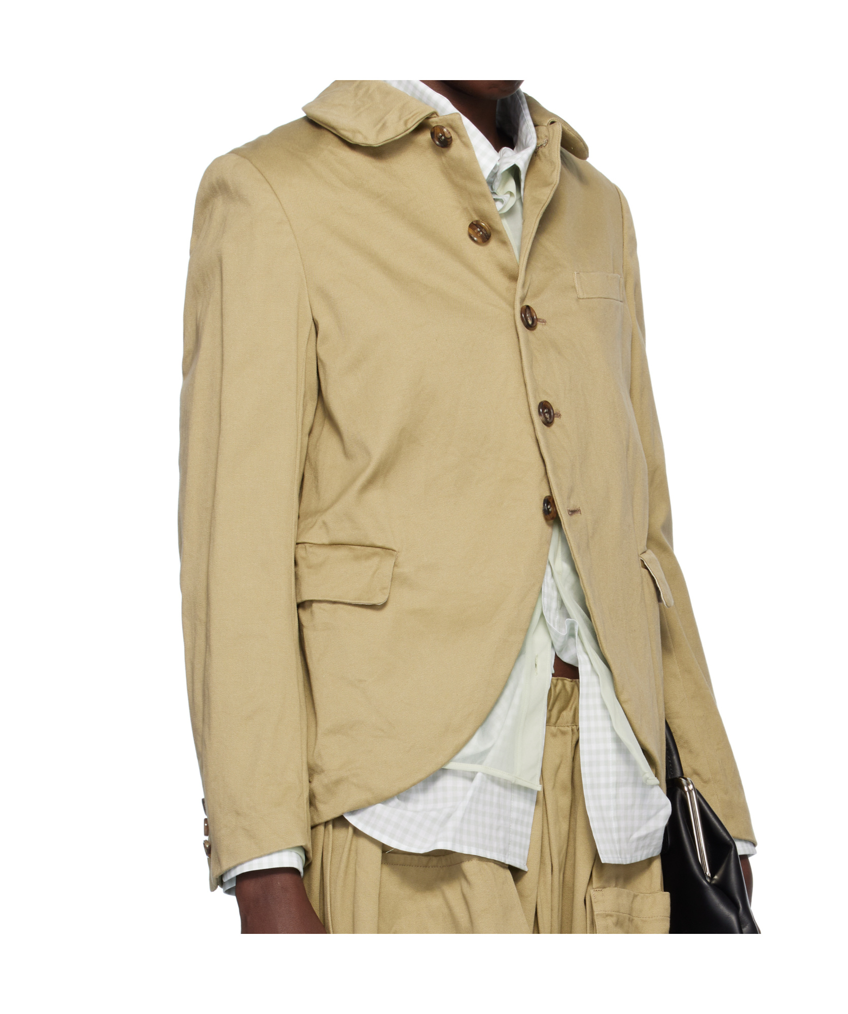 COMME DES GARÇONS TWILL GARMENT WASHED BLAZER GARMENT-WASHED COTTON TWILL BLAZER.