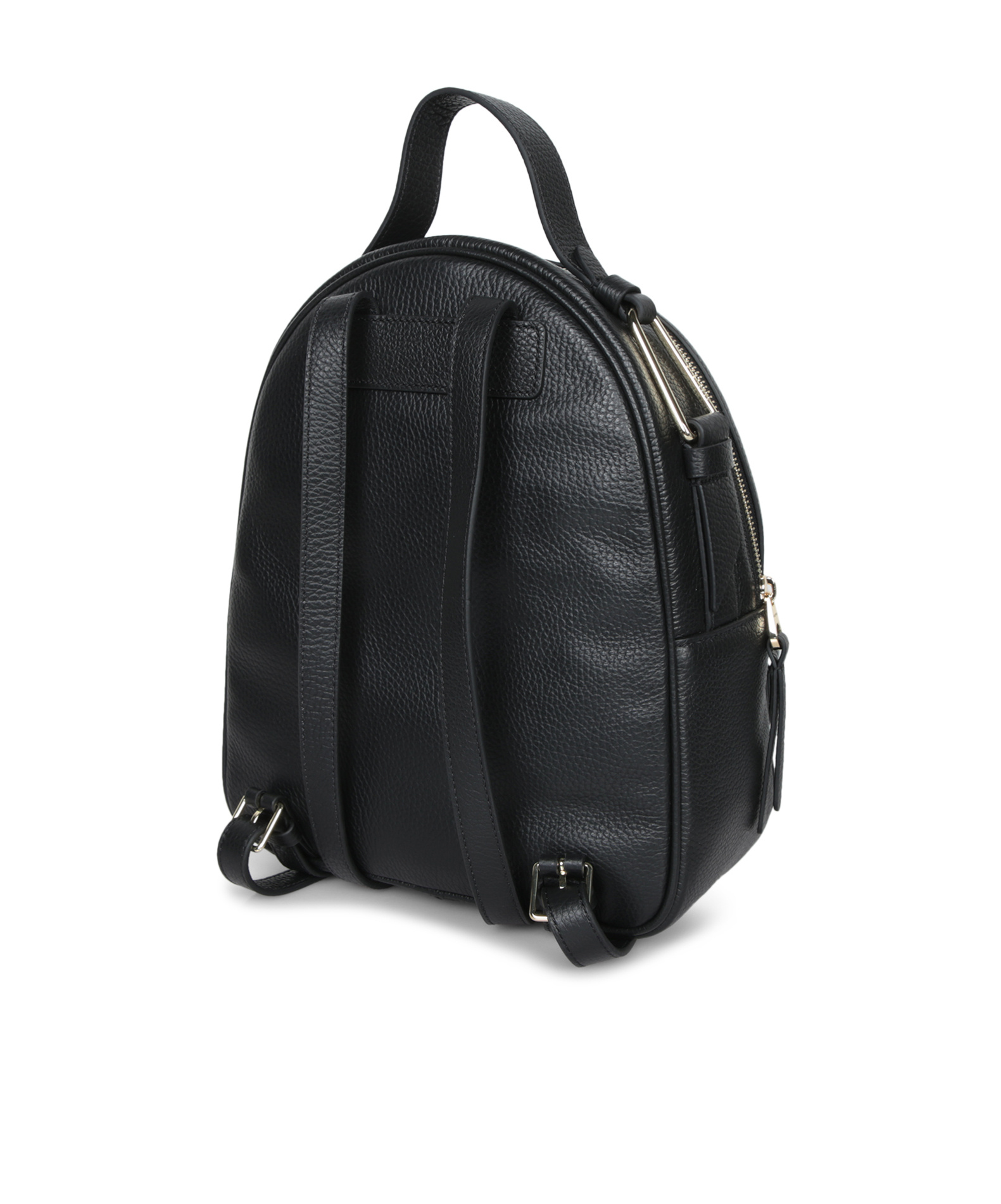 Coccinelle Leather Backpack With A Granular Texture