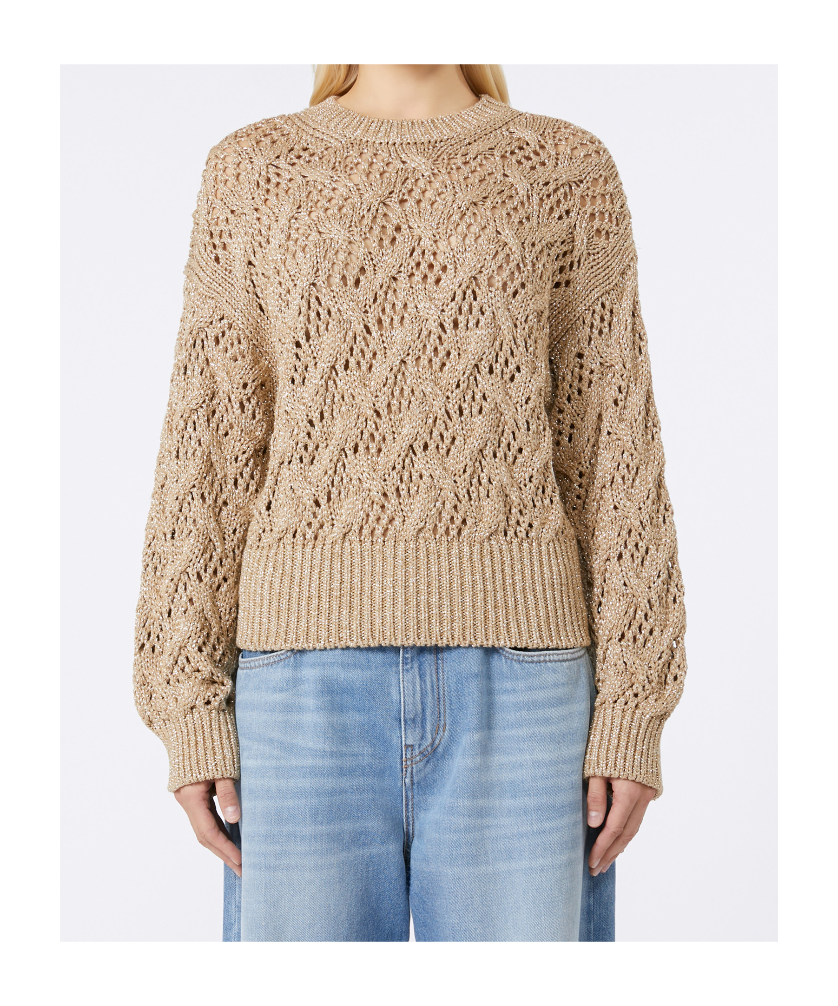 Max Mara Diamond-patterned Cordonnet Sweater