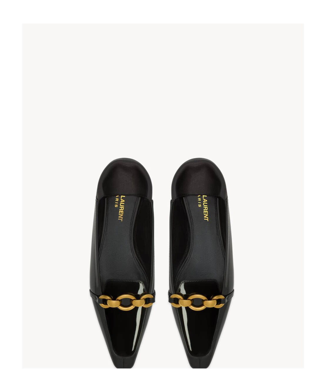 SAINT LAURENT LE MAILLON SLIPPERS IN PATENT LEATHER