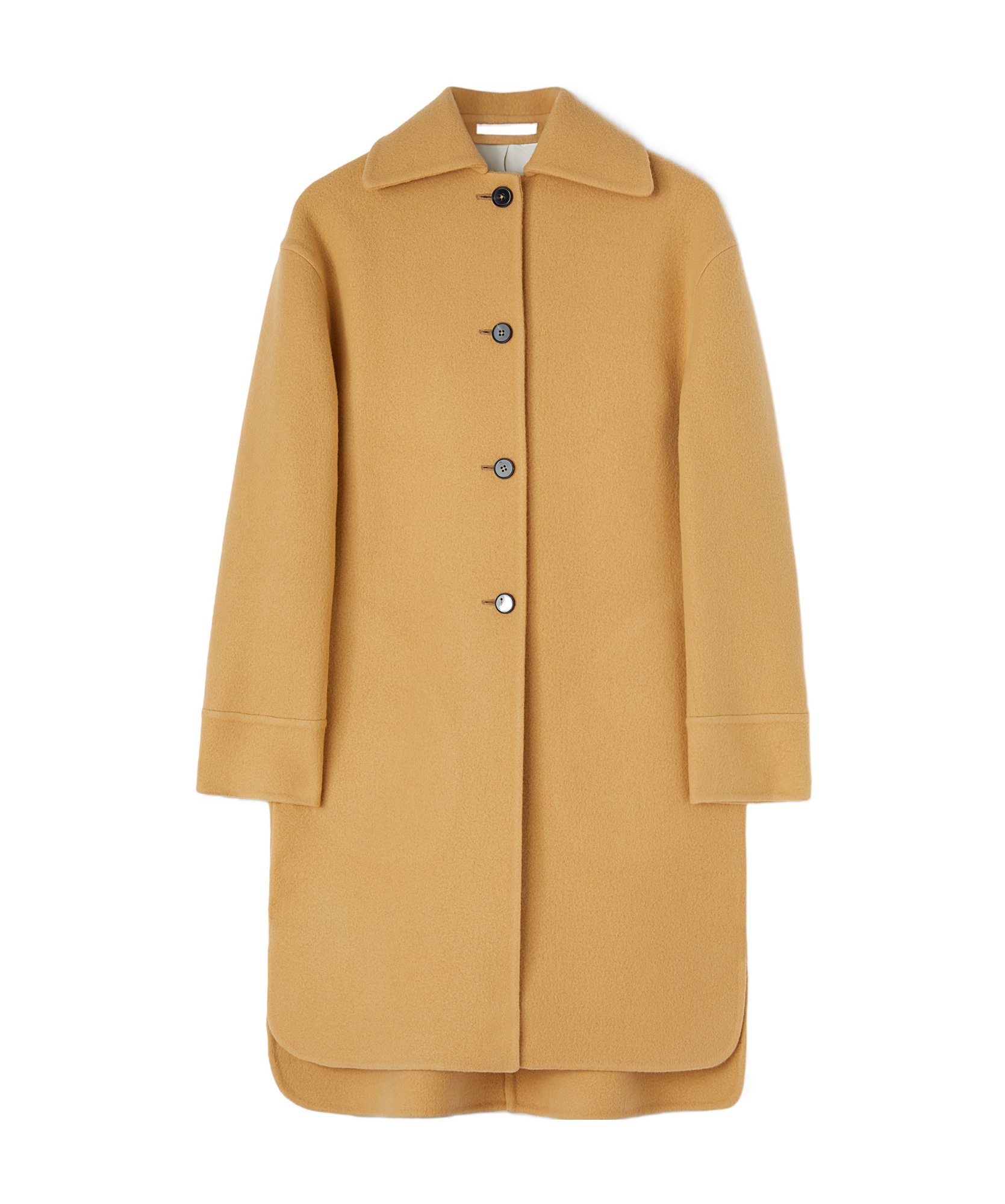 Jil Sander Virgin Wool Single-breasted Coat In Nude