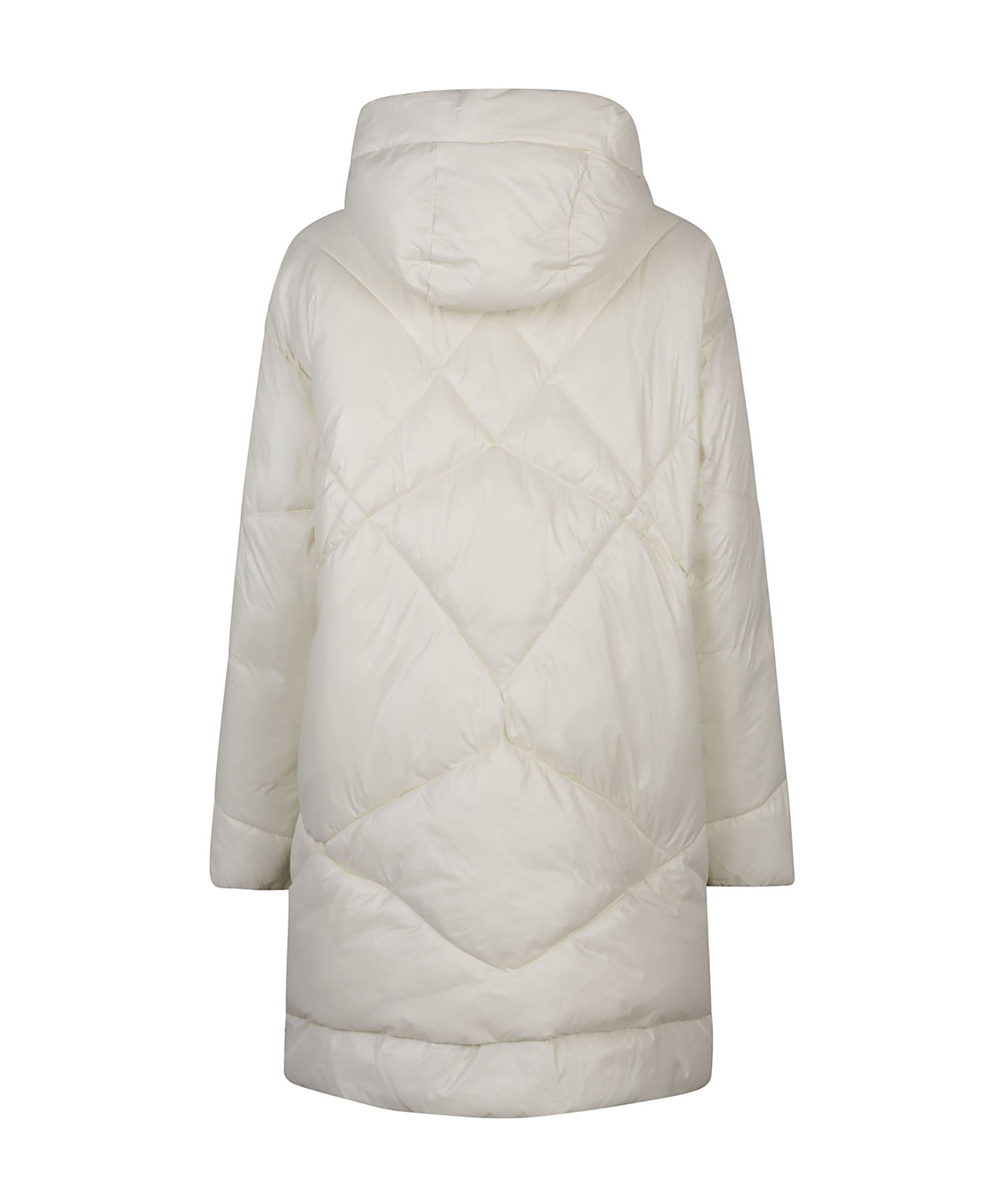 Pinko Hooded Insulation Technology Canvas Cotton Suit In White