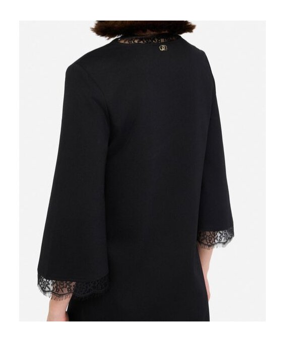 Liu •jo Lace Tunic Dress In Black