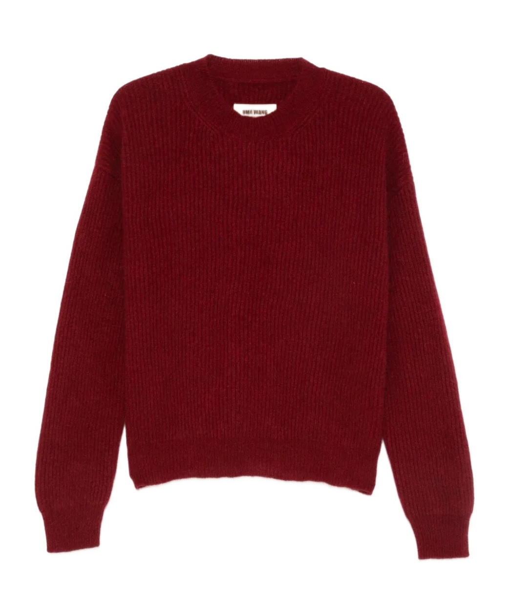 Uma Wang Long-sleeved Sweater In Burgundy