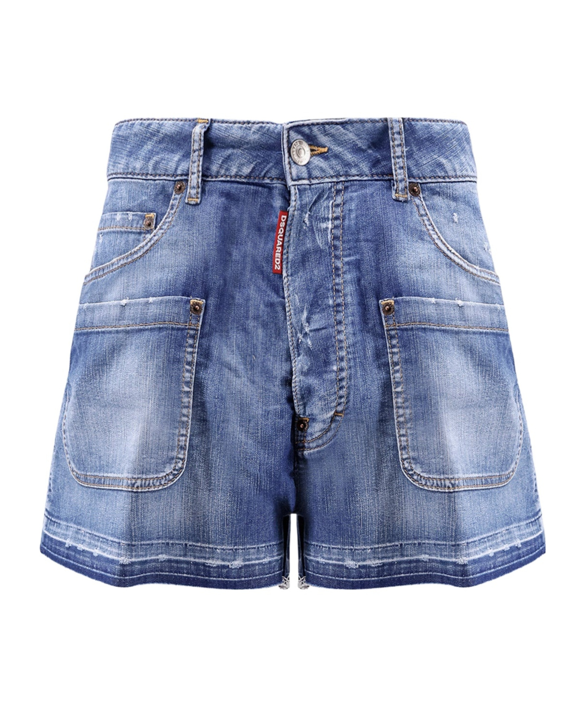 Dsquared2 Summer Lovers Denim Shorts In Blue