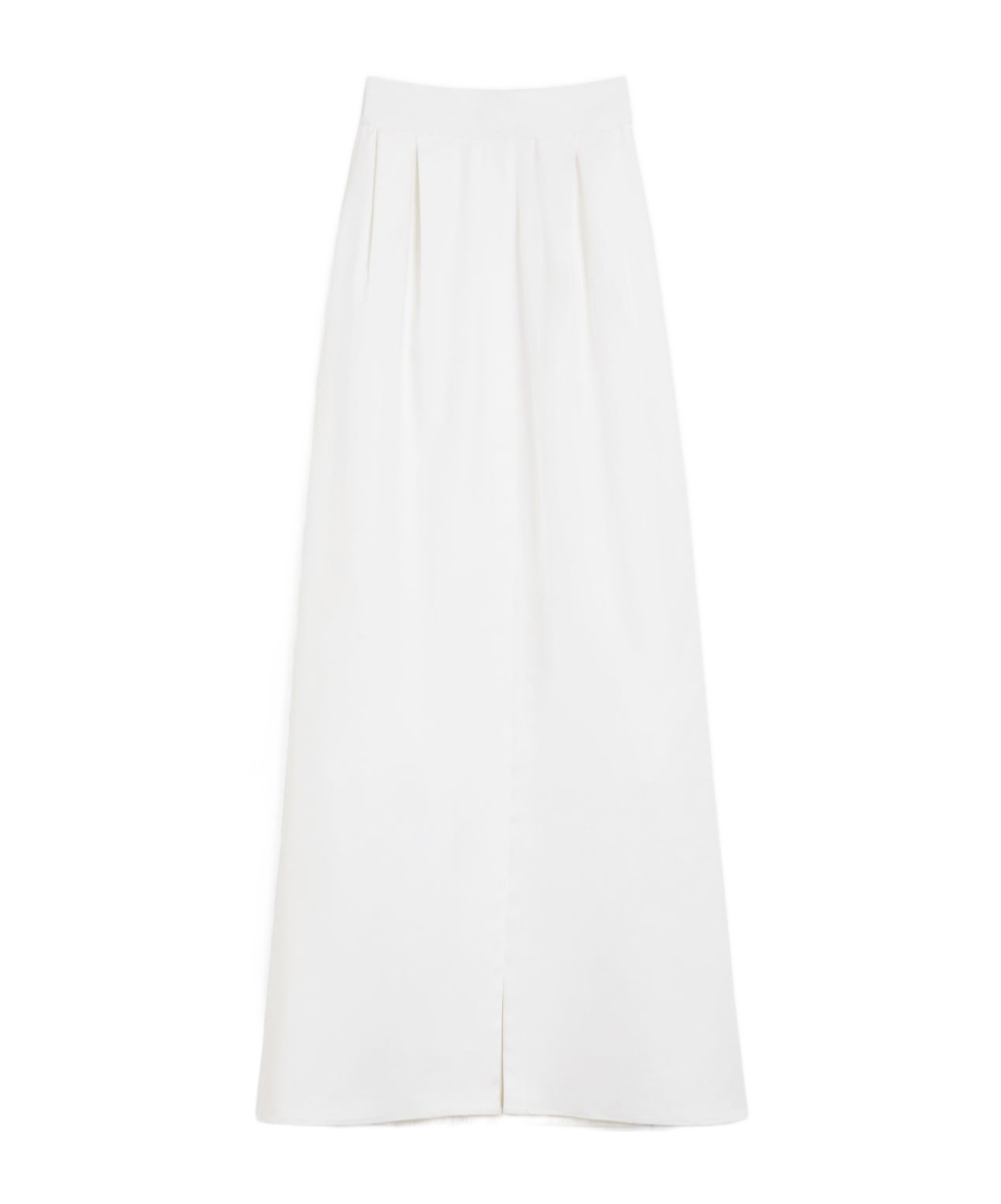 Max Mara Slit Skirt In White