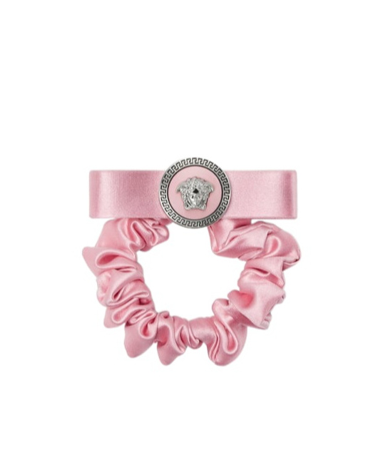 Versace Pink Gianni Ribbon Scrunchie